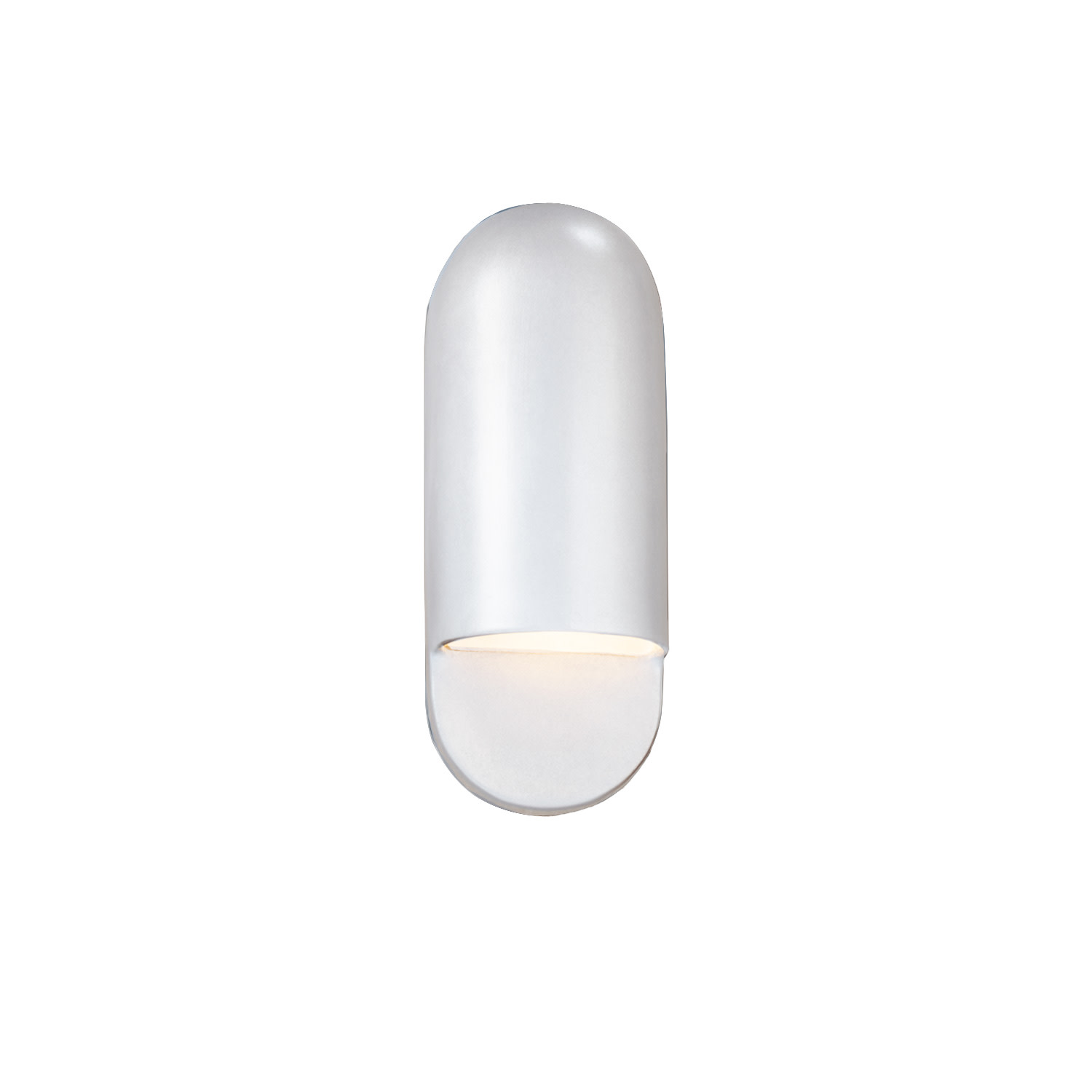 Photos - Floodlight / Street Light GLOSS Justice Design Group CER-5620W Ambiance 14" Tall Outdoor Wall Sconce  White Outdoor Lighting Wall Sconces CER-5620W-WHT 