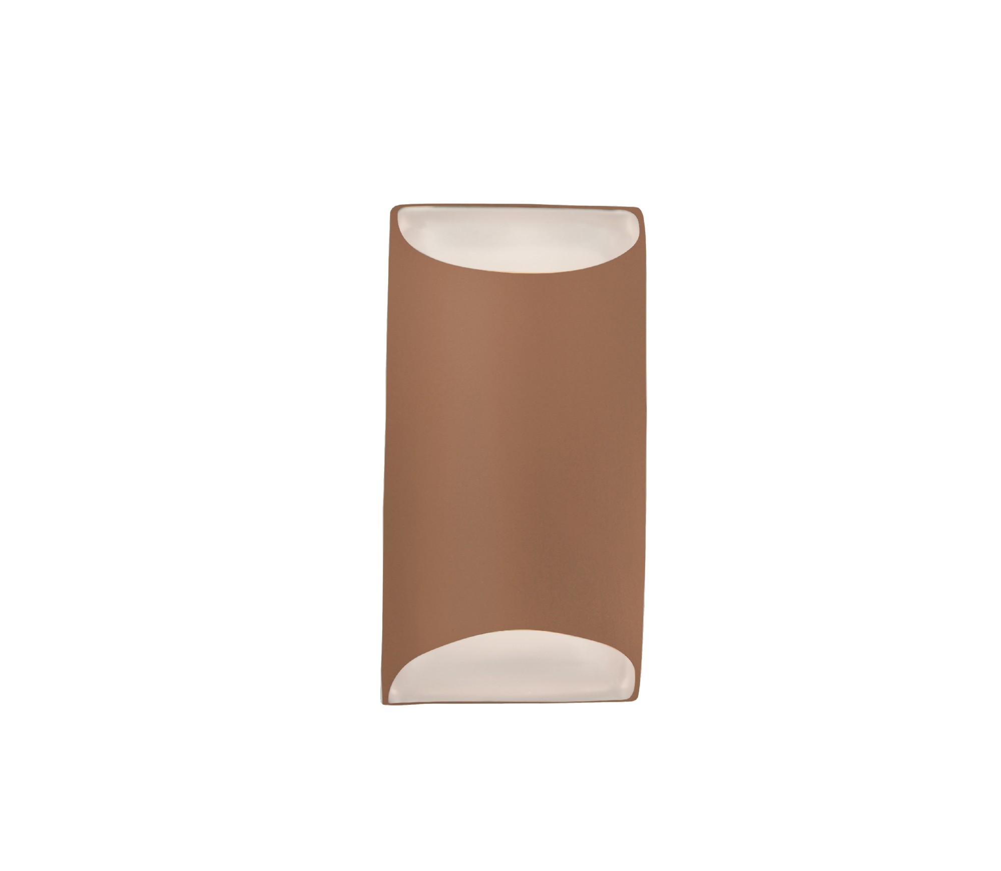 Justice Design Group CER-5750-LED1-1000 Ambiance 11" Tall LED Wall Sconce Adobe Indoor Lighting Wall Sconces