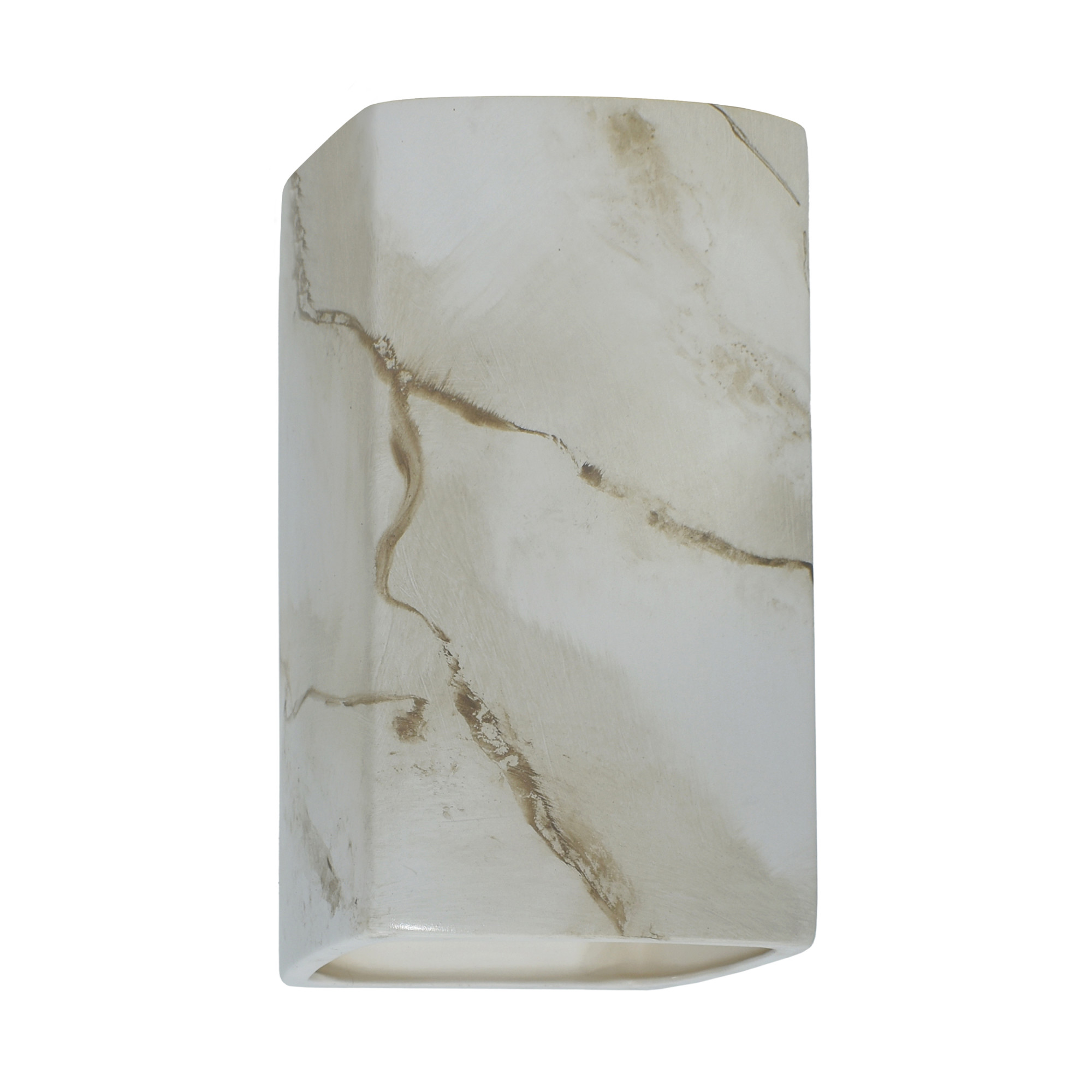 Photos - Chandelier / Lamp Justice Design Group CER-5915 Ambiance 10" Tall Wall Sconce Carrara Marble Indoor Lighting Wall Sconces CER-5915-STOC