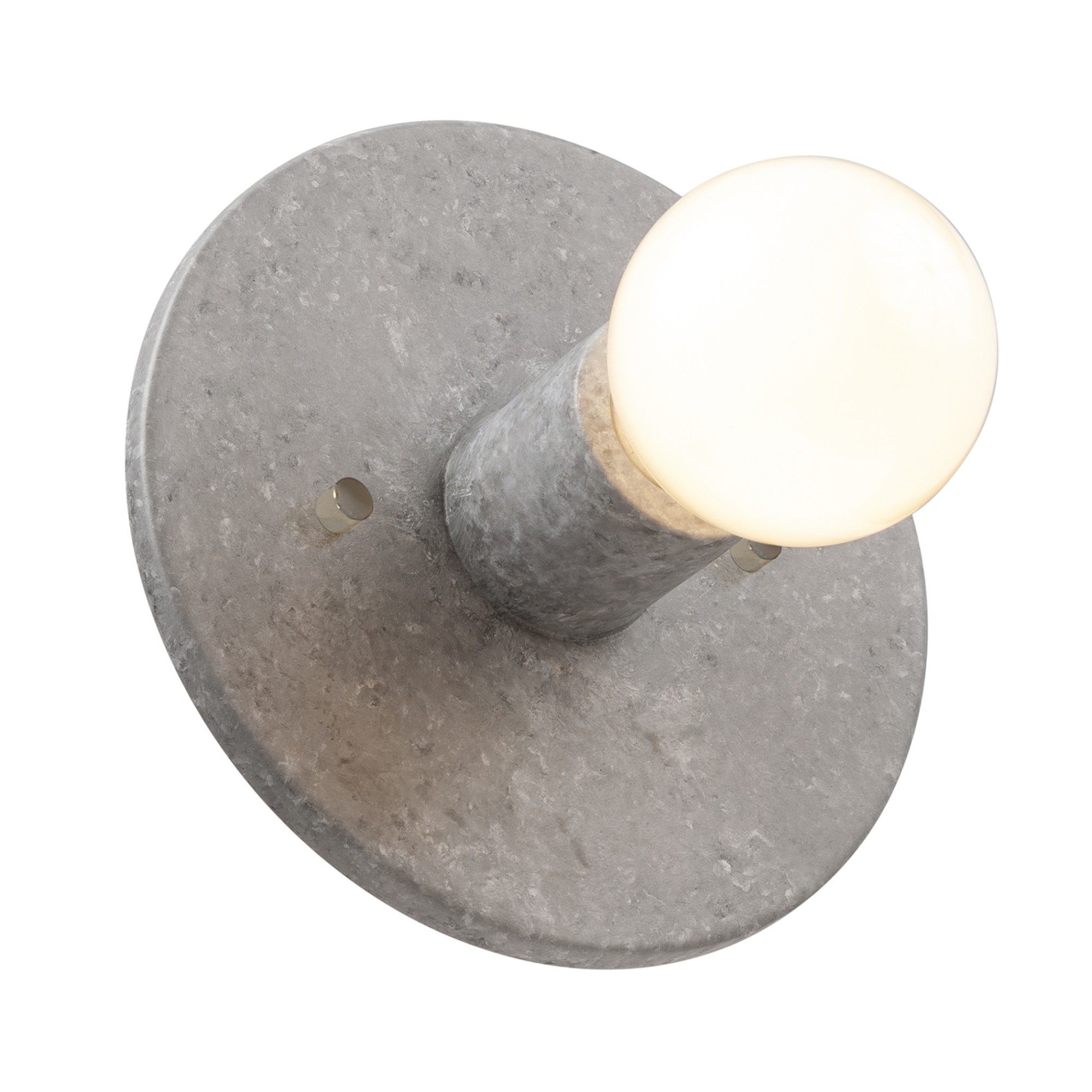 Photos - Chandelier / Lamp Justice Design Group CER-6270 Ambiance 8" Tall Wall Sconce Concrete Indoor Lighting Wall Sconces CER-6270-CONC