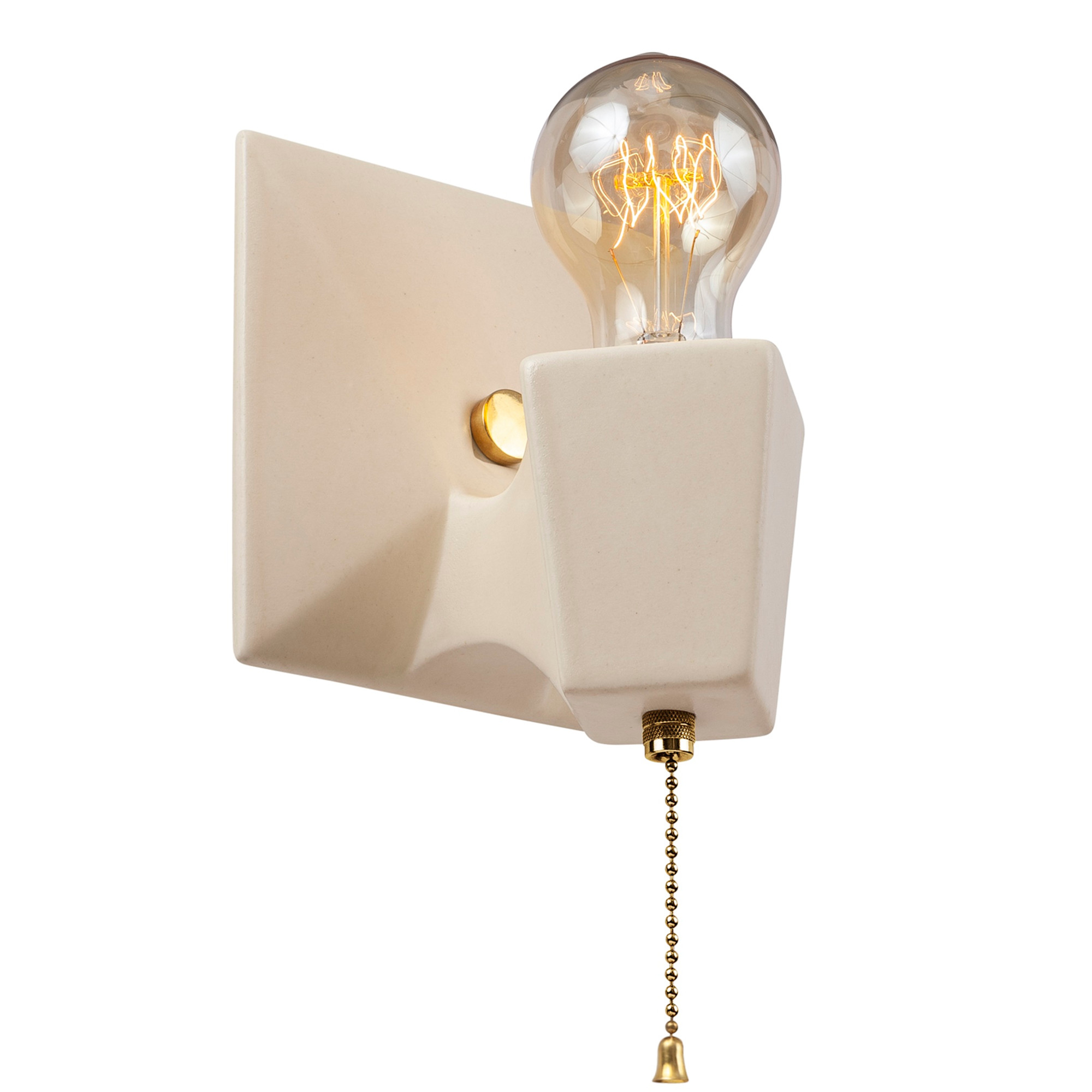 Photos - Chandelier / Lamp Justice Design Group CER-7011-BRSS American Classics 7" Tall Wall Sconce Matte White Indoor Lighting Wall Sconces CER-7011-M