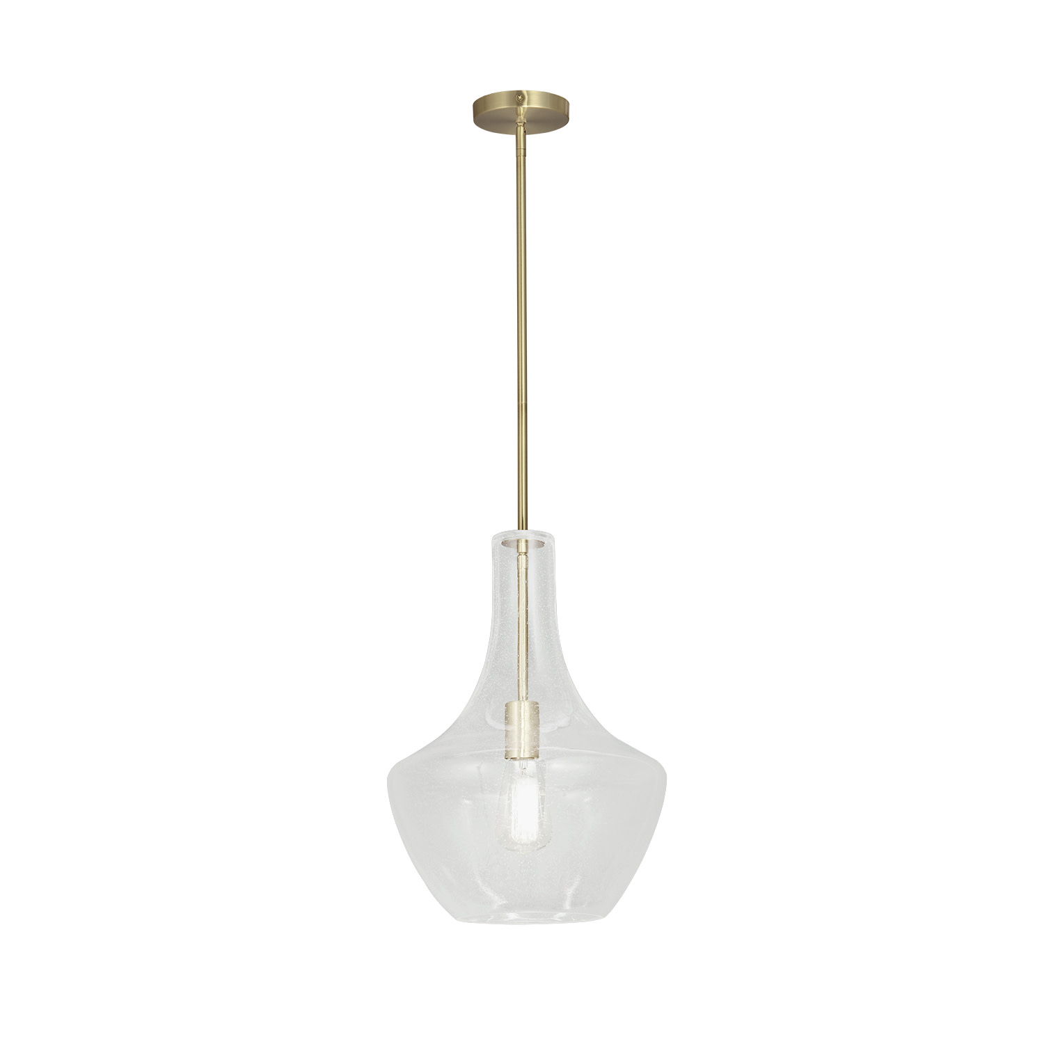 Photos - Chandelier / Lamp Fusion Justice Design Group FSN-4170-SEED  12" Wide Pendant Brushed Brass Indoor Lighting Pendants FSN-4170-SEED-BRSS 
