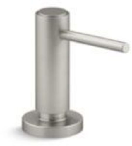 Photos - Tap Hidden Part OZ Racing Kallista P25215-00 One Deck Mounted Soap Dispenser with 16 Ounce Capacity Brushed Nickel Faucet Accessories and Parts Kitche
