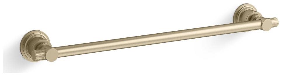 Photos - Towel Holder Kallista P31487-TT Central Park West 18" Shower Door Handle Pull and Towel Bar Brushed French Gold Bath and Shower Parts Sho