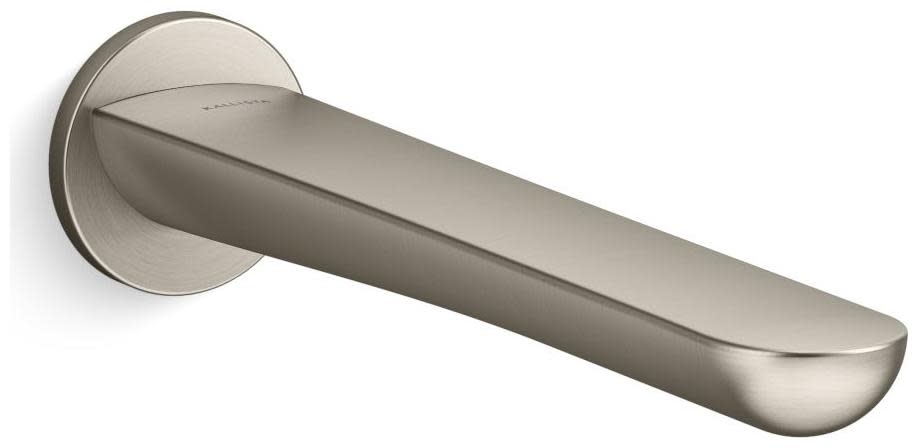 Photos - Pipe Trap NICKEL Kallista P34129-00 002 9-1/4" Tub Spout Brushed  Bath and Shower Accessories Tub Spouts Diverter Tub Spouts P34129-00 
