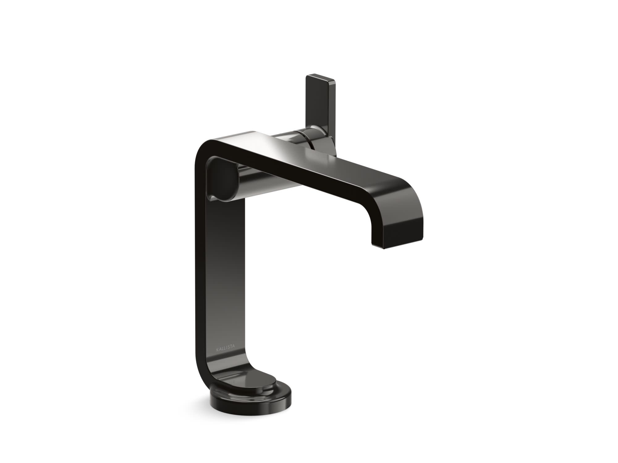 Photos - Tap Graphite Kallista P34234-00 Guise Collection 1.2 GPM Single Hole Bathroom Faucet with Pop-Up Drain Assembly Polished  Faucet 