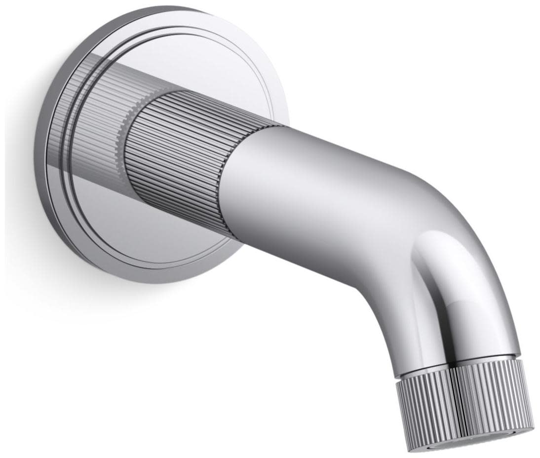 Photos - Pipe Trap STIL Kallista P80238-00 Vir  by L Kirar 7-1/16" Tub Spout Polished Chrome Bath and Shower Accessories Tub Spouts Non Diverter 