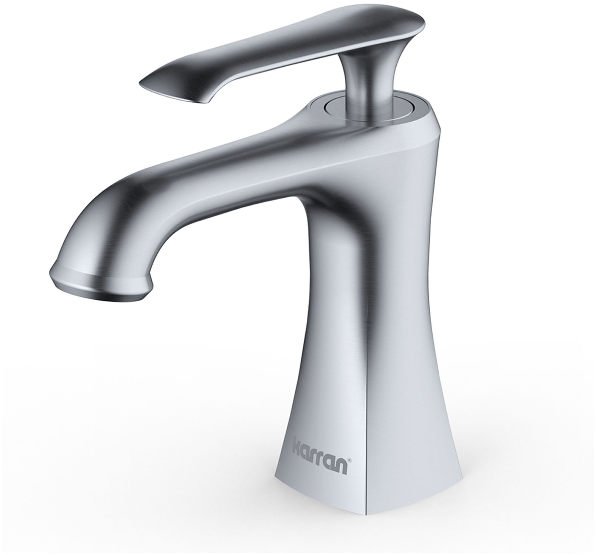 Photos - Tap Steel Karran USA KBF410 Woodburn 1.2 GPM Single Hole Bathroom Faucet with Pop-Up Drain Assembly Stainless  Faucet Bathroom Si 