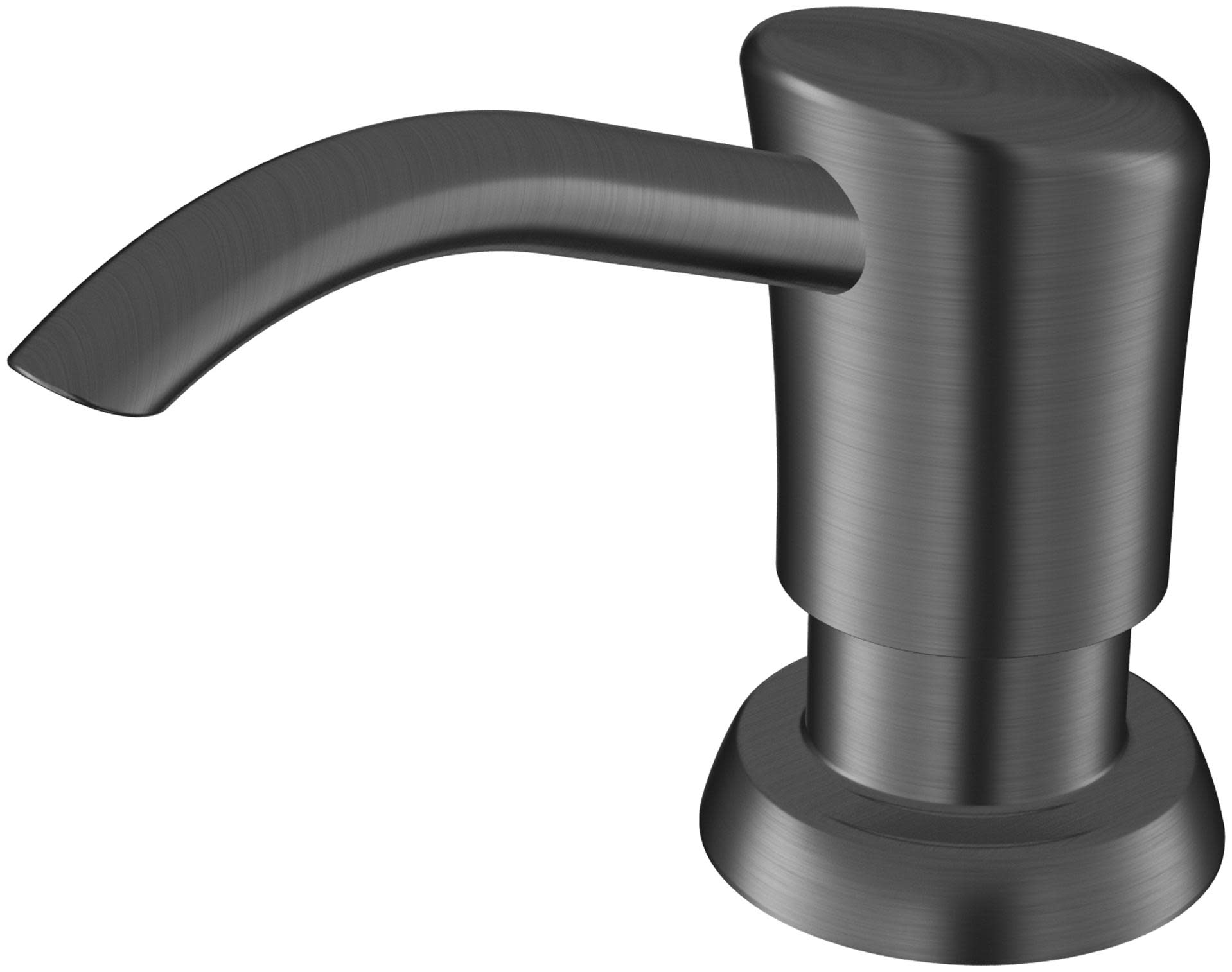 Photos - Tap Hidden Part A&D Karran USA SD45 Deck Mounted Soap Dispenser with 10oz Capacity Spot Free Gunmetal Grey Faucet Accessories and Parts Kitchen 