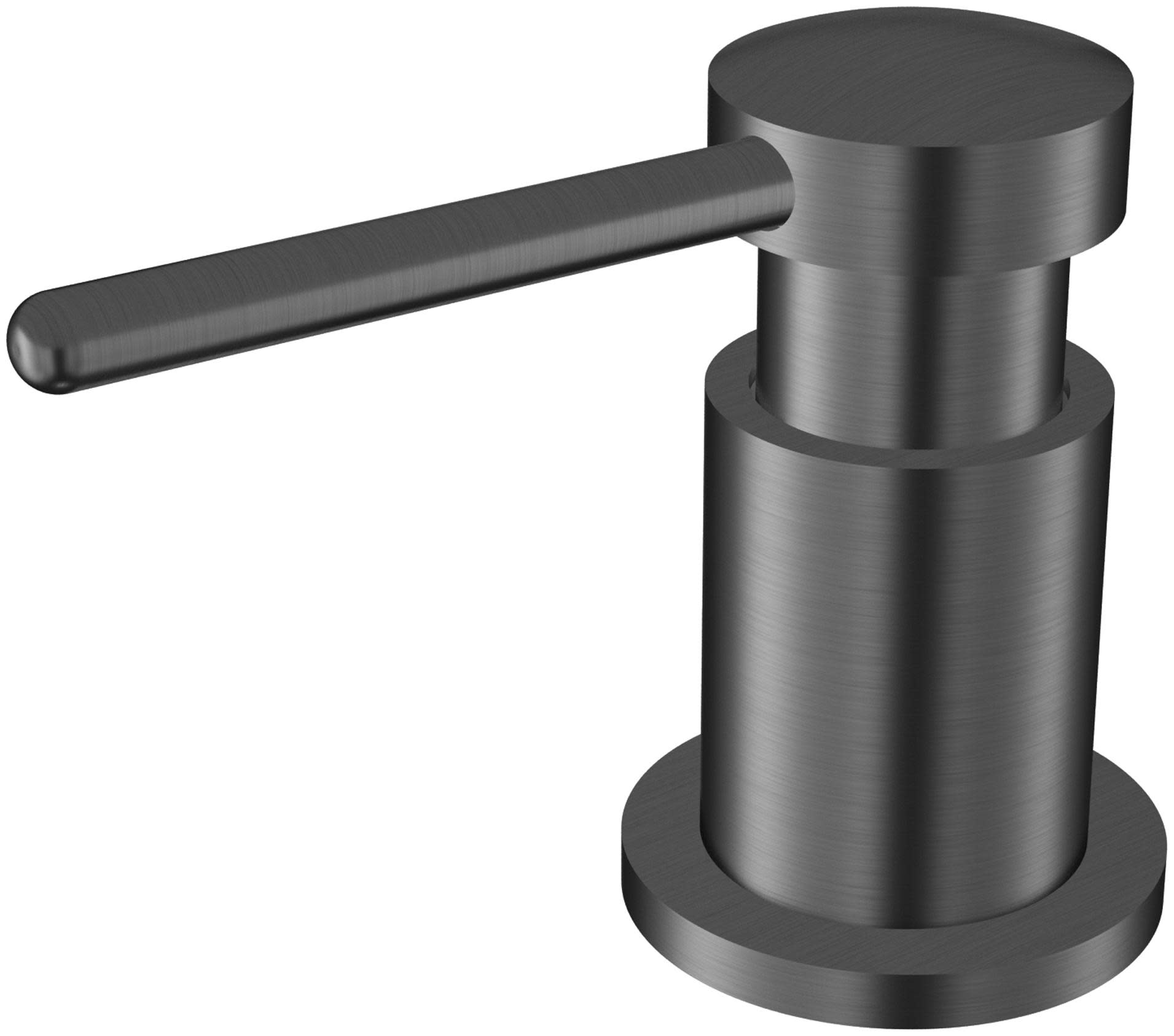 Photos - Tap Hidden Part A&D Karran USA SD55 Deck Mounted Soap Dispenser with 10oz Capacity in Chrome Spot Free Gunmetal Grey Faucet Accessories and Part 