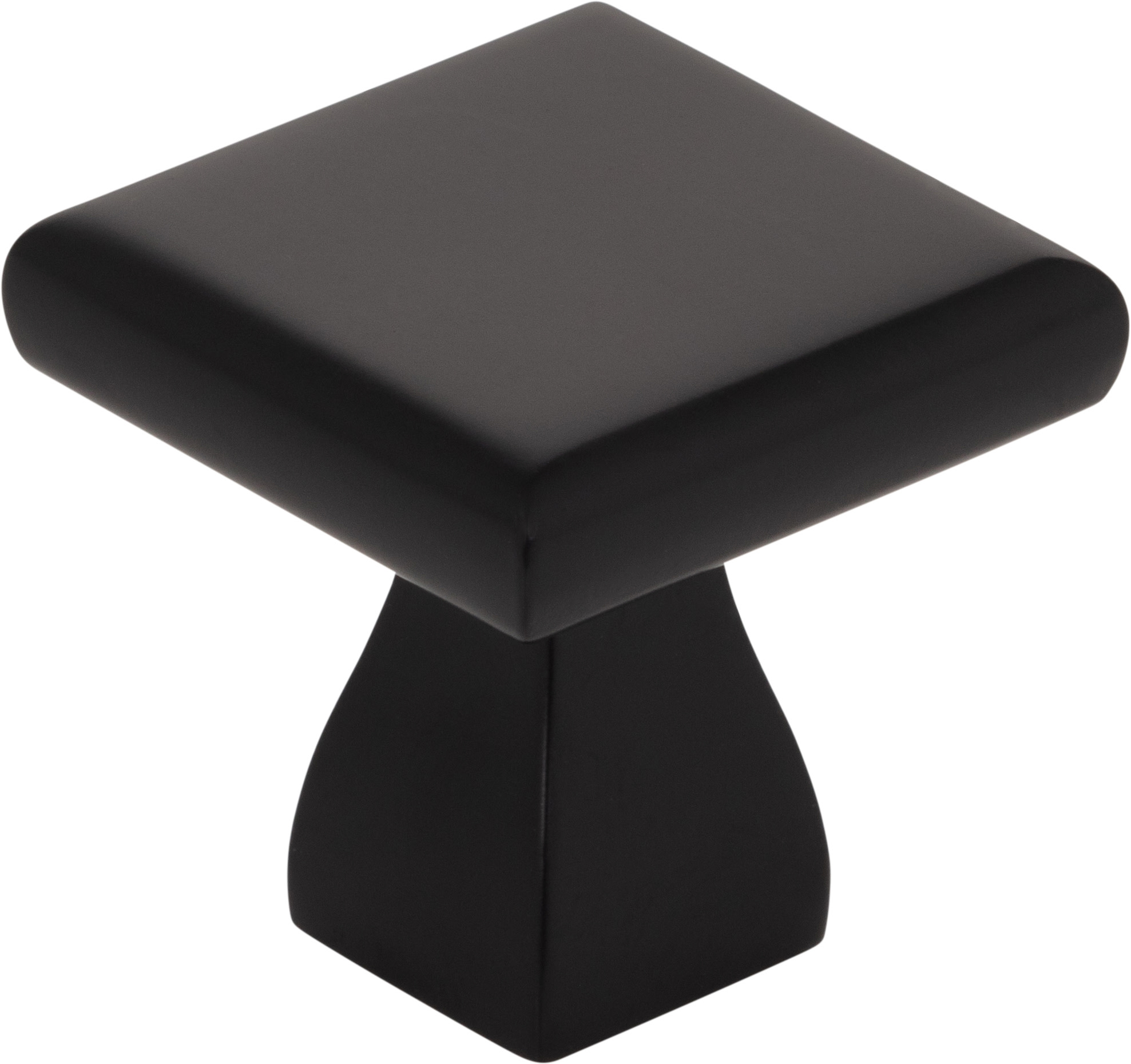 Photos - Furniture Hardware Elegant KasaWare K313-4 Flared Foot Pack of (4) - 1" Square  Hourglass Cabinet / Drawer Knobs Matte Black Cabinet Hardware Kn 