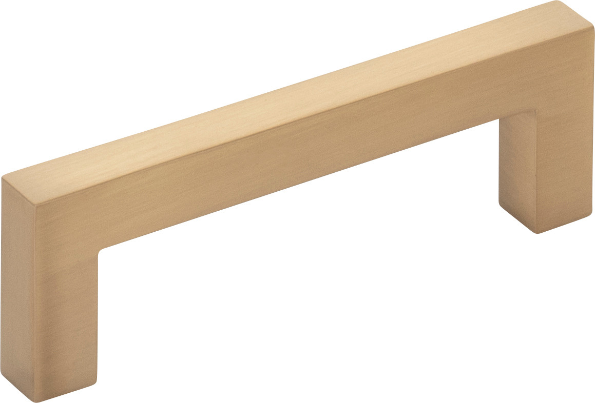 Photos - Furniture Hardware Clean KasaWare K7063-2  Square Pack of (2) - 3" Center to Center Bold Cabinet Handles / Drawer Pulls Satin Bronze Cabinet Har 