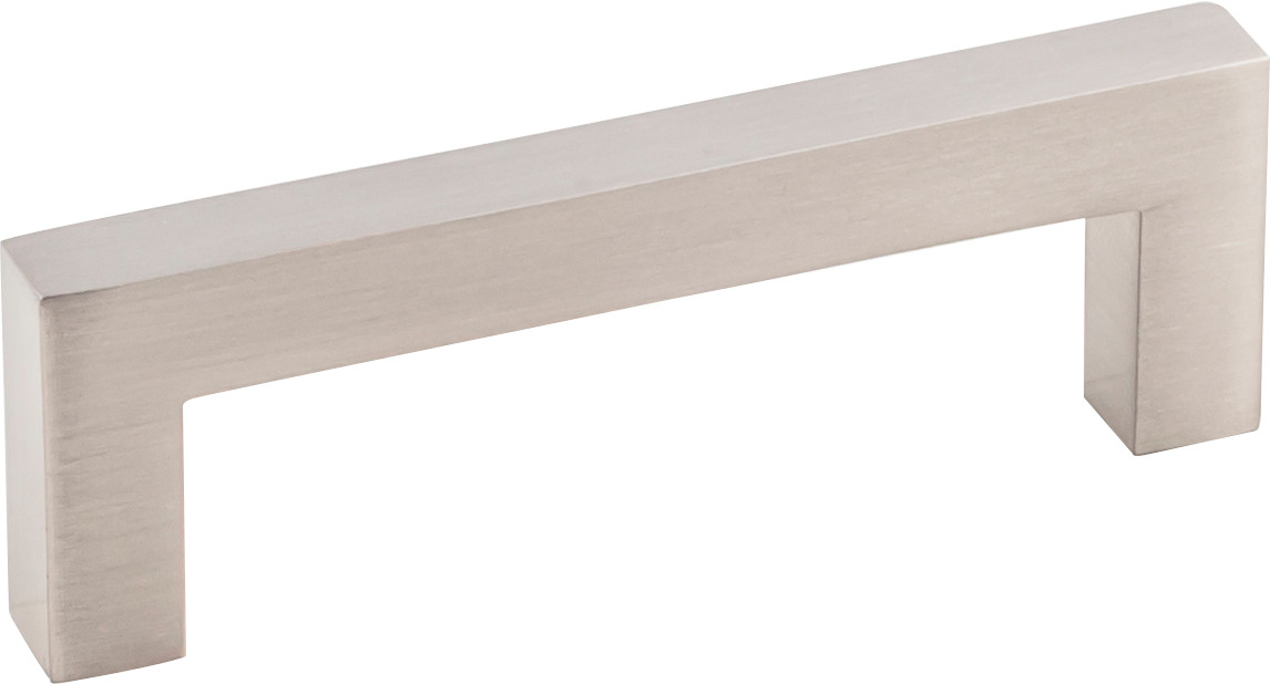 Photos - Furniture Hardware Clean KasaWare K7063-2 Square Pack of (2) - 3" Center to Center Bold Cabinet Handles / Drawer Pulls Satin Nickel Cabinet Har