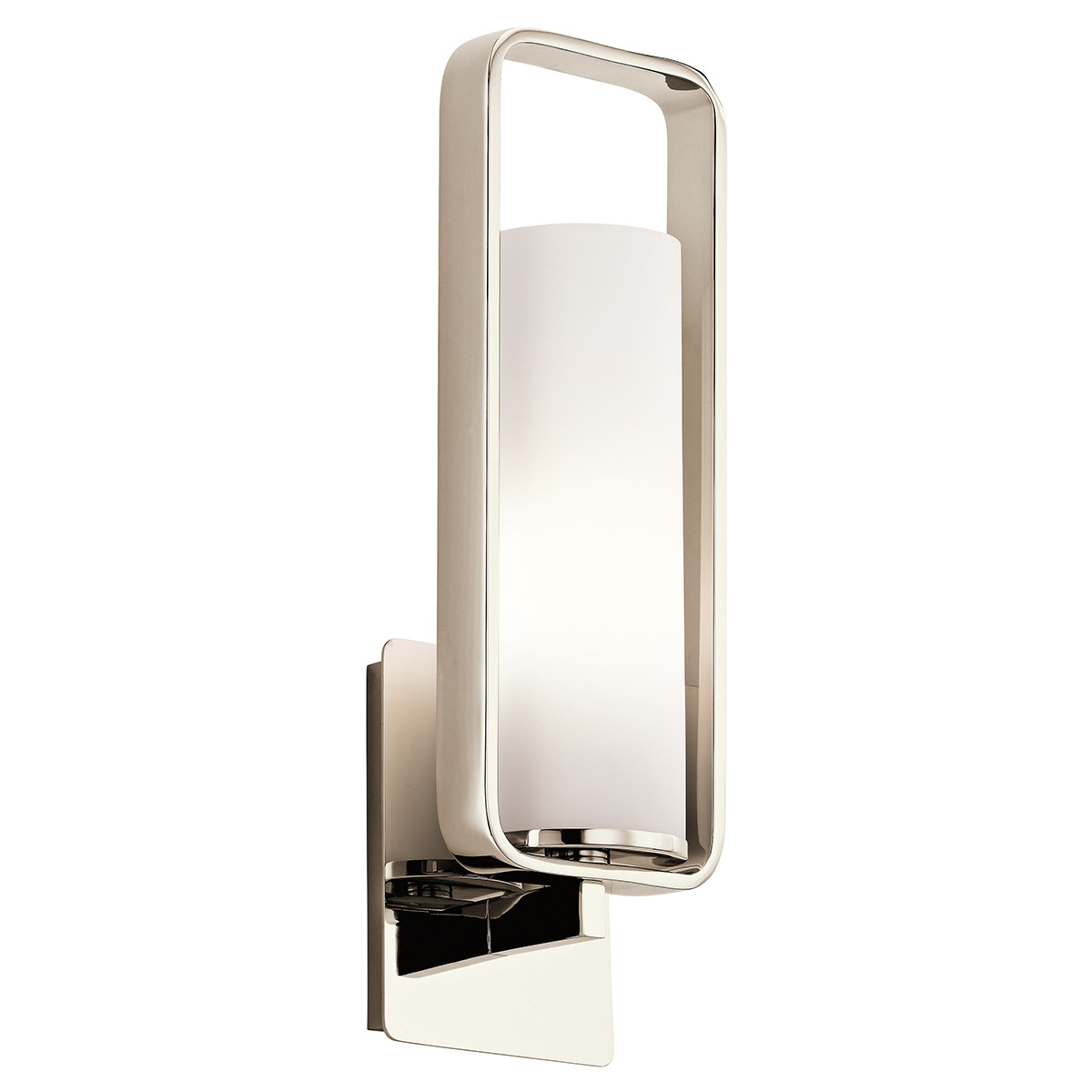 Photos - Chandelier / Lamp Kichler 43787 City Loft 1 Light Wall Sconce Polished Nickel Indoor Lighting Wall Sconces 43787PN 