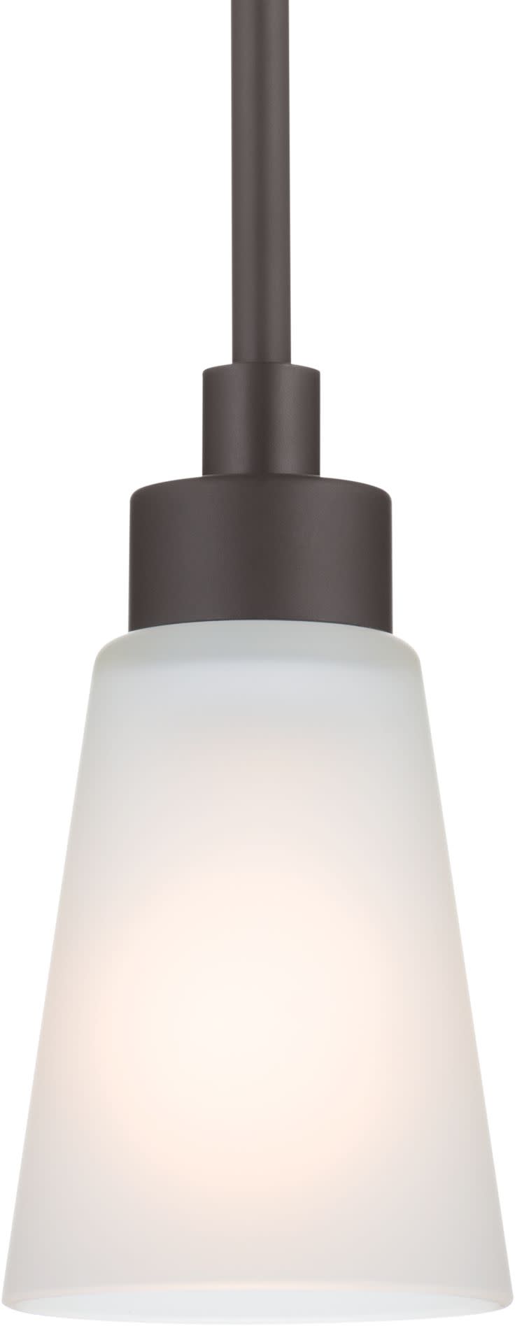 Photos - Chandelier / Lamp Kichler 52444 Erma 5" Wide Mini Pendant with Opal Glass Shade Olde Bronze Indoor Lighting Pendants 52444OZ