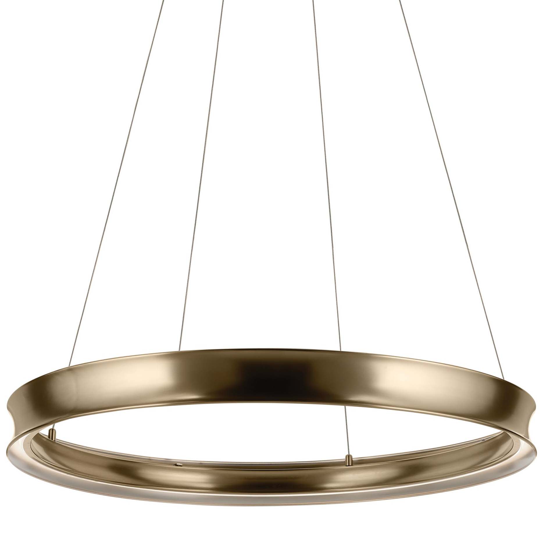 Photos - Chandelier / Lamp Kichler 52747LED Larousse 40" Wide LED Suspension Pendant Champagne Bronze Indoor Lighting Pendants 52747CPZLED 