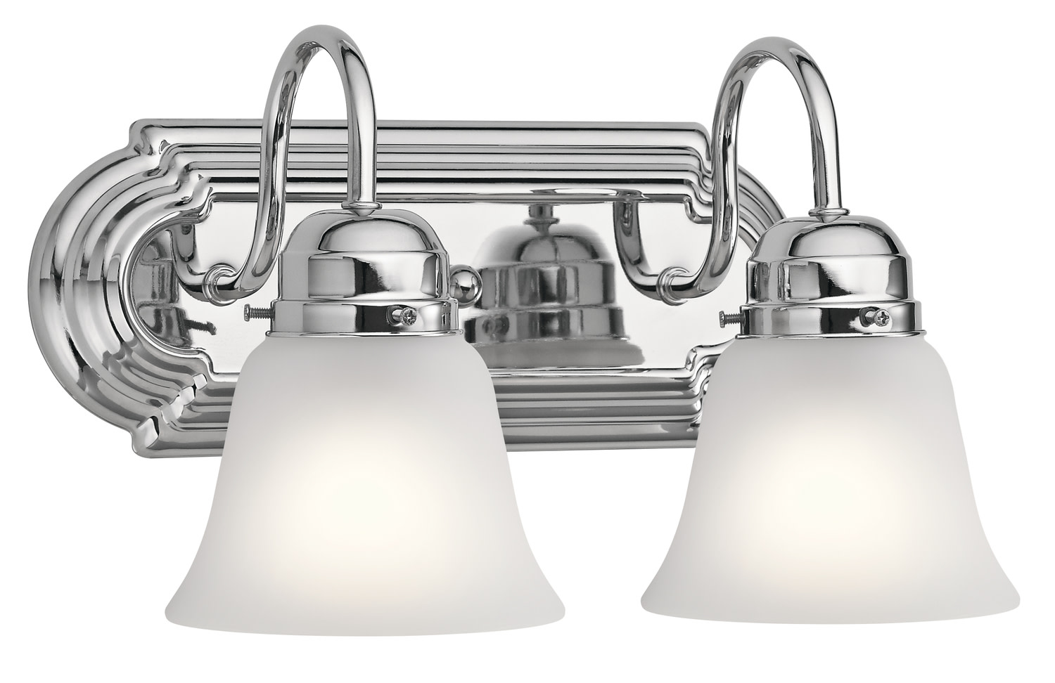Photos - Chandelier / Lamp Kichler 5336S 2 Light 12-1/4" Wide Bathroom Vanity Light Chrome Indoor Lighting Bathroom Fixtures Vanity Light 5336CHS 