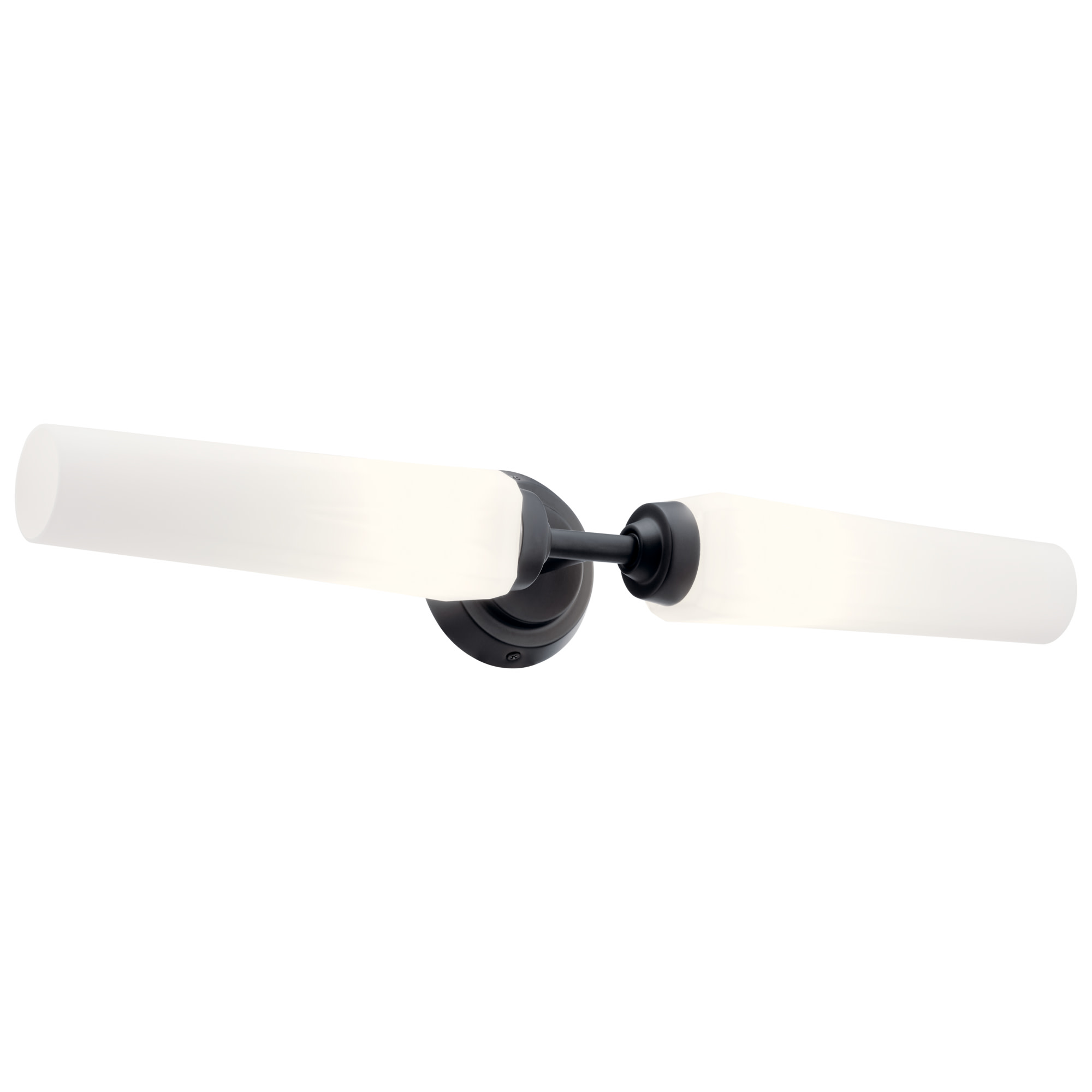 Photos - Chandelier / Lamp Kichler 55075 Truby 2 Light 26" Wide Bath Bar Black Indoor Lighting Bathroom Fixtures Bath Bar 55075BK