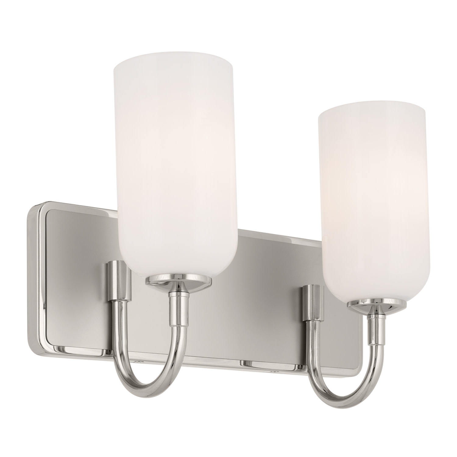 Photos - Chandelier / Lamp Kichler 55162 Solia 2 Light 15" Wide Vanity light Polished Nickel Indoor Lighting Bathroom Fixtures Vanity Light 55162PN 
