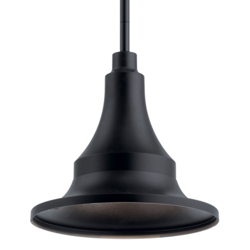 Photos - Floodlight / Street Light Kichler 59057 Hampshire 12" Wide Outdoor Pendant Textured Black Outdoor Lighting Pendants 59057BKT