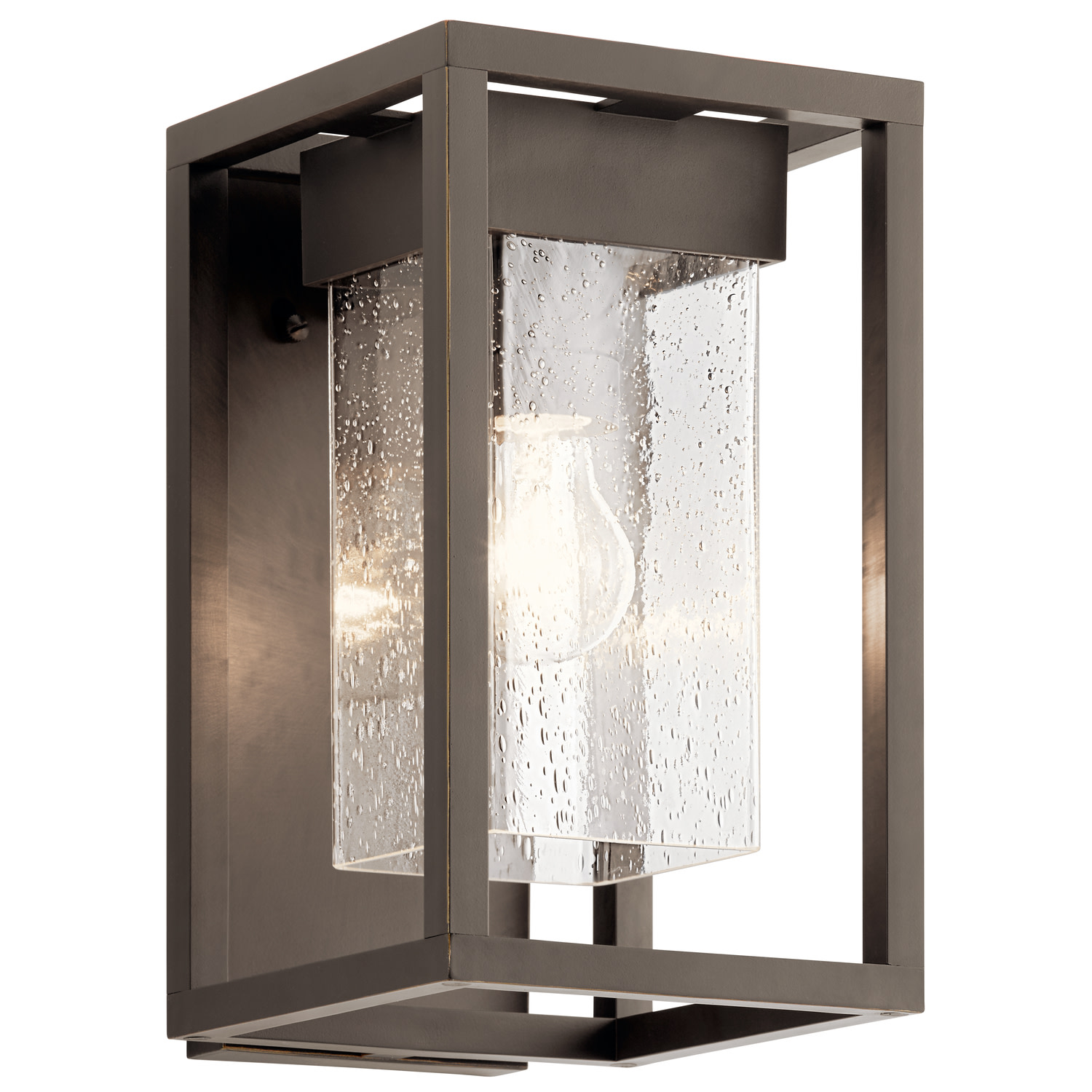 Photos - Floodlight / Street Light Kichler 59060 Mercer 12" Tall Outdoor Wall Sconce Olde Bronze Outdoor Lighting Wall Sconces 59060OZ