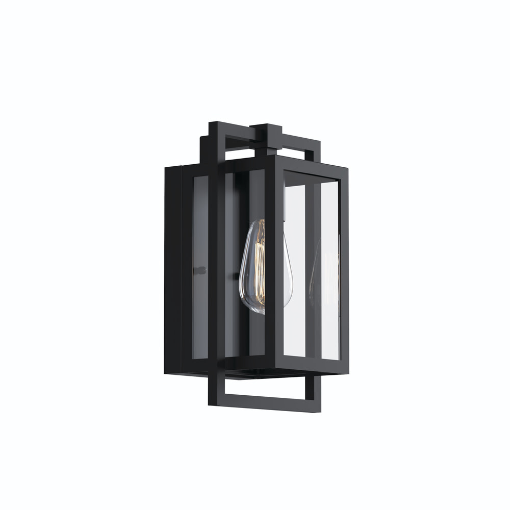 Photos - Floodlight / Street Light Kichler 59085 Goson 12" Tall Outdoor Wall Sconce Black Outdoor Lighting Wall Sconces 59085BK 