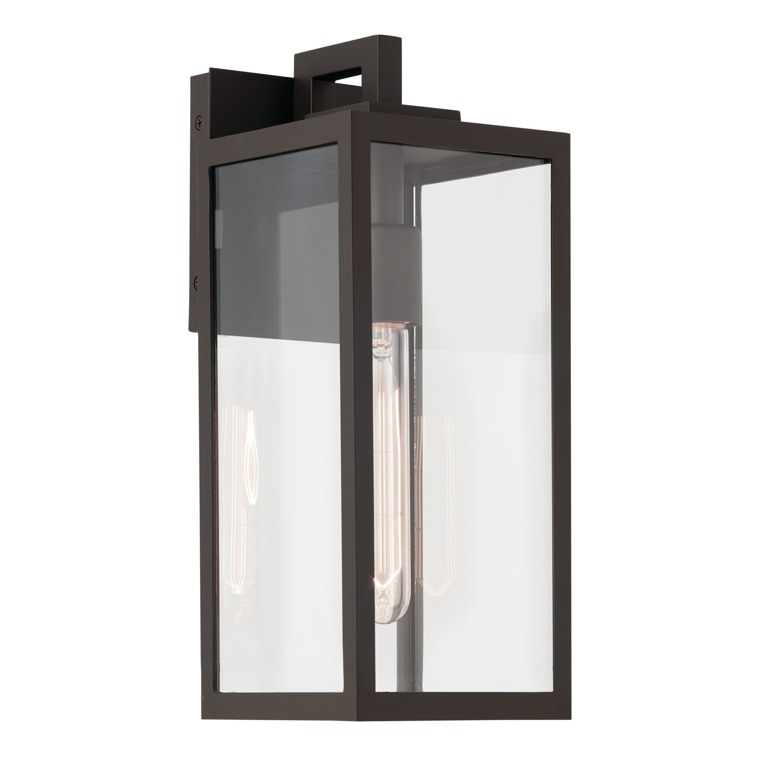 Photos - Floodlight / Street Light Kichler 59111 Branner 14" Tall Wall Sconce Olde Bronze Outdoor Lighting Wall Sconces 59111OZ 