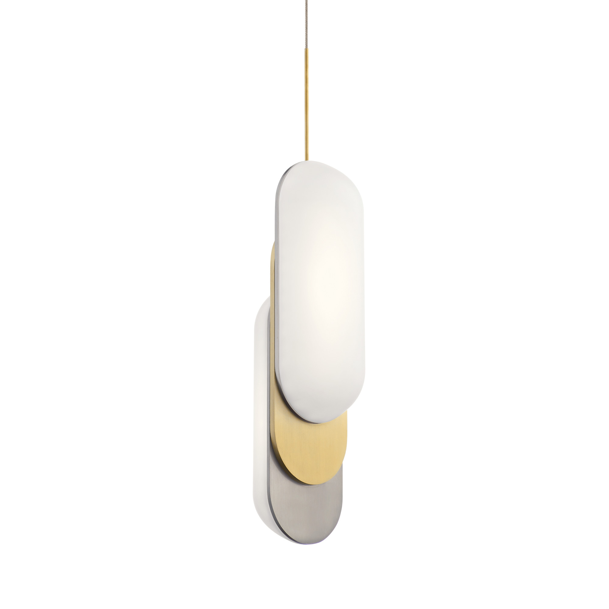 Photos - Chandelier / Lamp Kichler 83210 Shima 6" Wide LED Mini Pendant with Acrylic Shade Champagne Gold Indoor Lighting Pendants 83210CG 