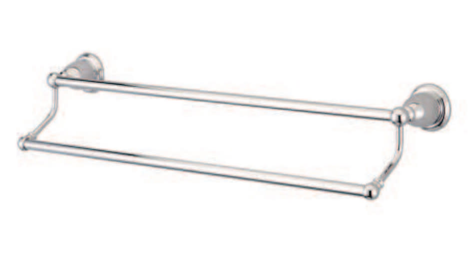 Photos - Towel Holder Kingston Brass BA1753 Heritage 5-3/4" Towel Bar Polished Chrome Bathroom Hardware and Accessories Bathroom Hardware Towel Ba 