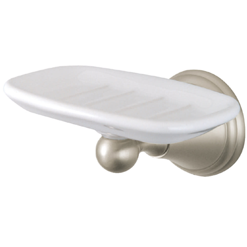 Photos - Soap Holder / Dispenser Kingston Brass BA2975 Governor Wall-Mount Soap Dish Brushed Nickel Bathroom Hardware and Accessories Bathroom Accessories So 