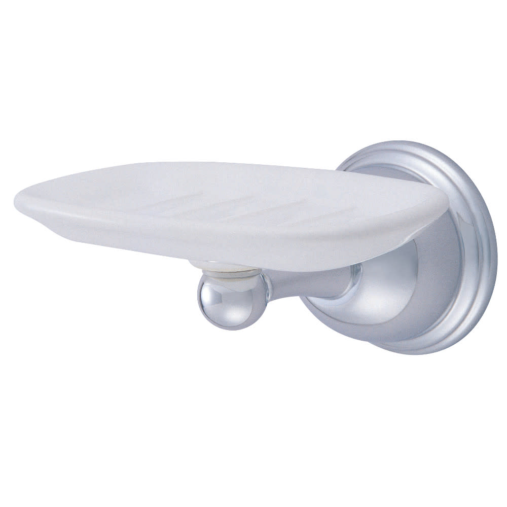 Photos - Soap Holder / Dispenser Kingston Brass BA3965 Restoration Wall-Mount Soap Dish Polished Chrome Bathroom Hardware and Accessories Bathroom Accessorie 