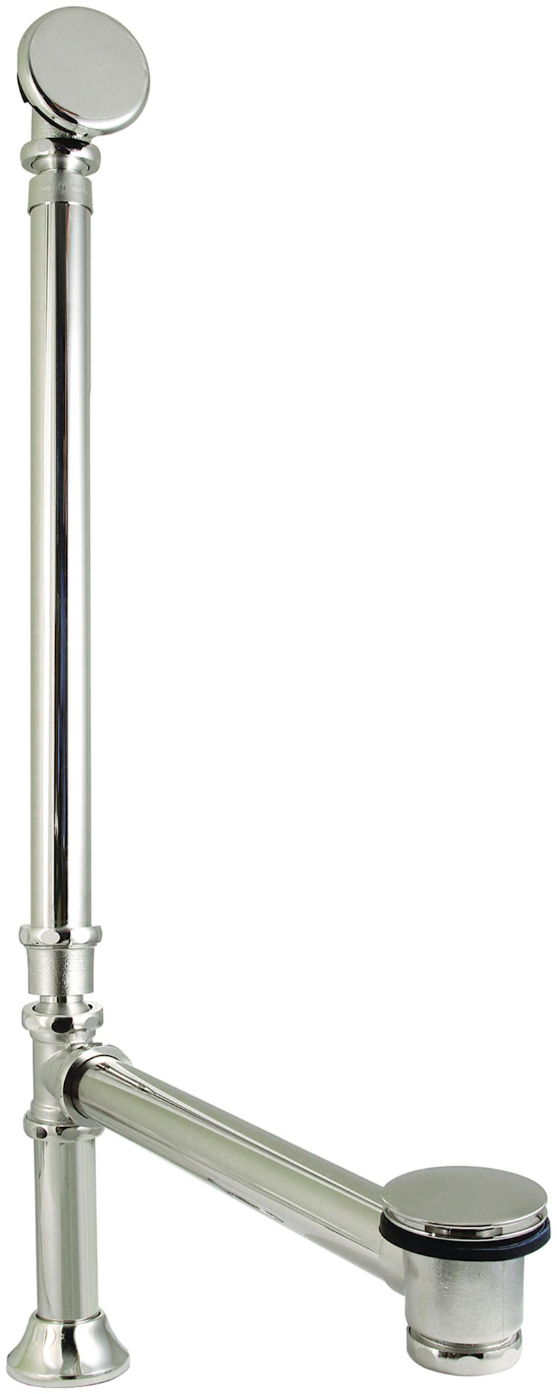 Photos - Pipe Trap Kingston Brass CC271 Vintage 1-1/2" Tub Drain Kit - with Overflow Polished Nickel Bath and Shower Accessories Bathtub Compon 