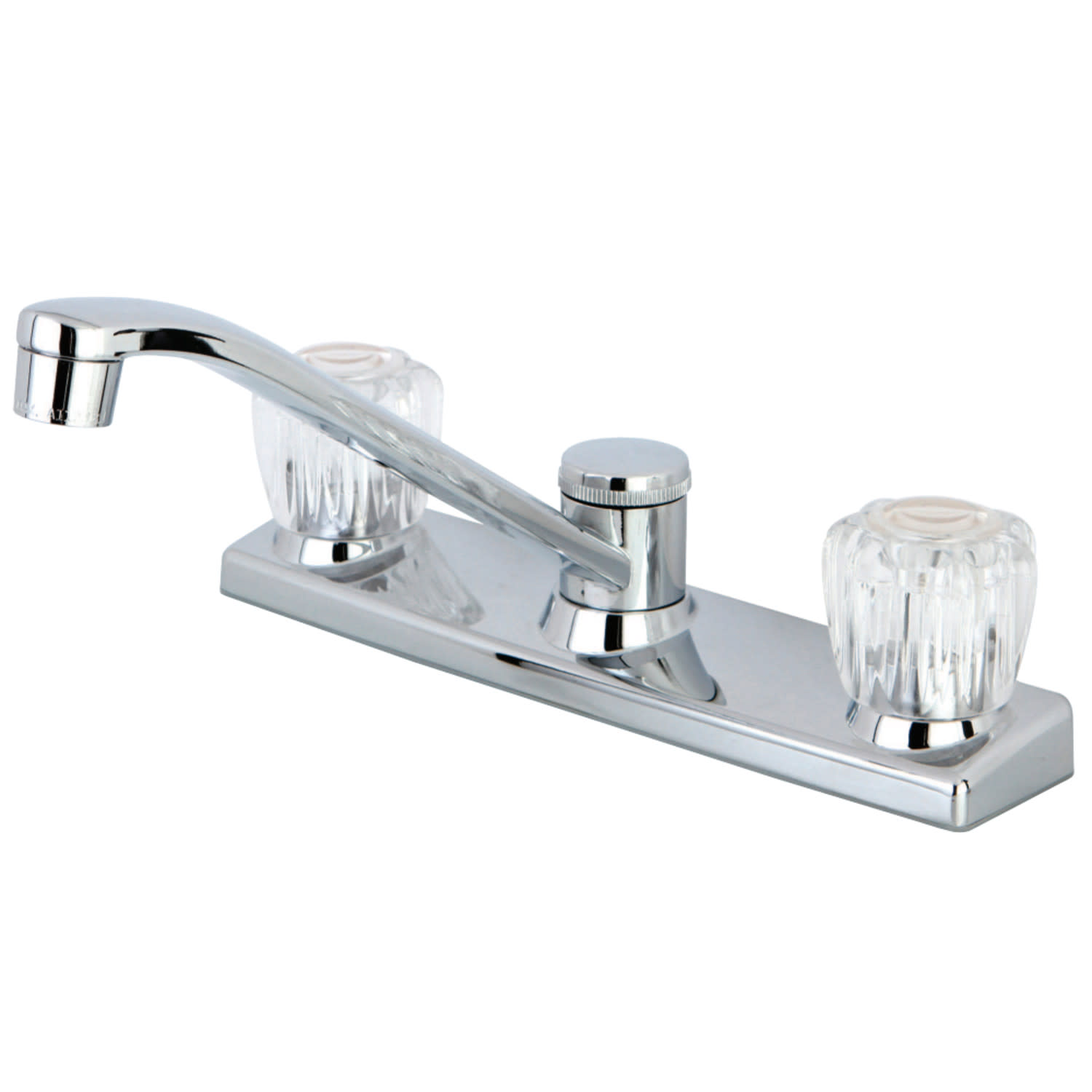 Photos - Tap Kingston Brass FB121 Columbia 1.8 GPM Standard Kitchen Faucet Polished Chrome Faucet Kitchen Double Handle 
