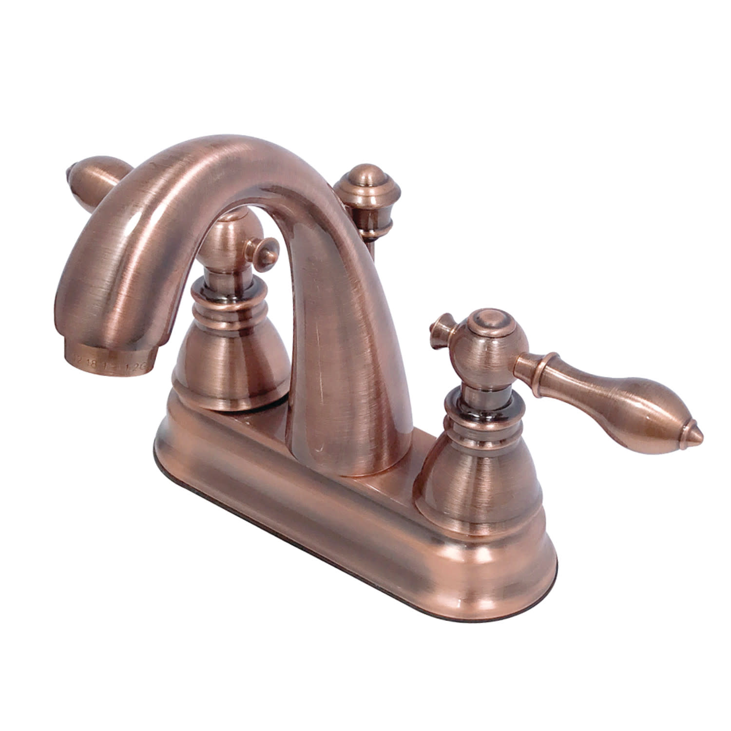 Photos - Tap Kingston Brass FSY561.ACL American Classic 1.2 GPM Centerset Bathroom Faucet with Pop-Up Drain Assembly Antique Copper Fauce 