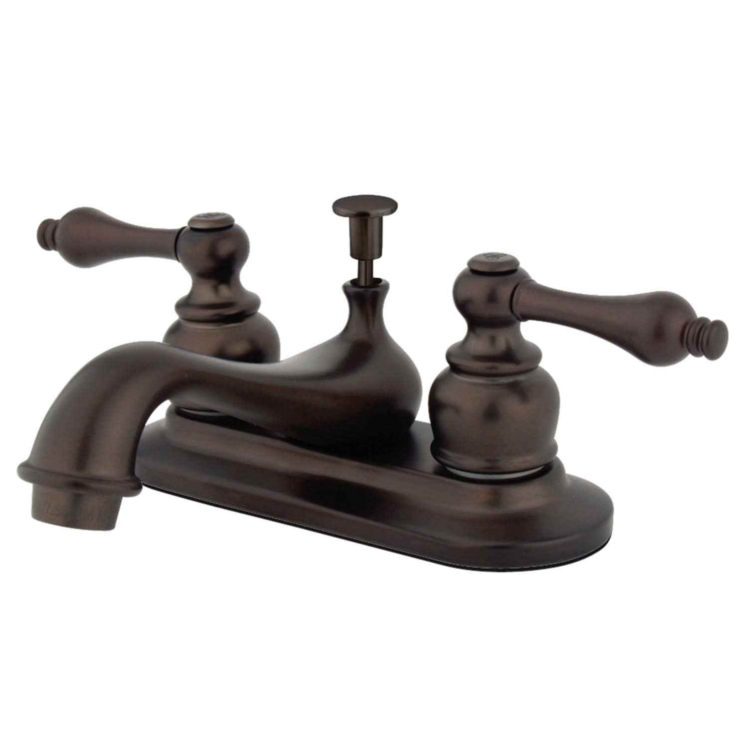 Photos - Tap Kingston Brass GKB60.AL Restoration 1.2 GPM Centerset Bathroom Faucet with Pop-Up Drain Assembly Oil Rubbed Bronze Faucet Ba 