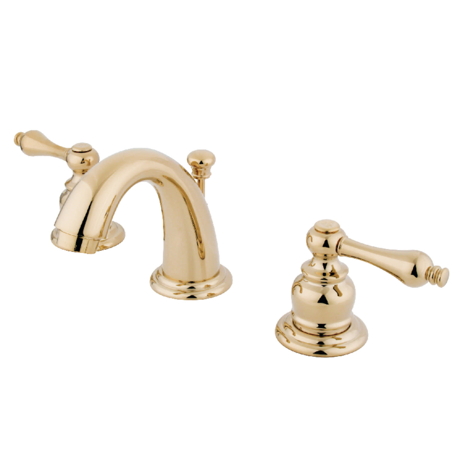Photos - Tap Kingston Brass GKB91.AL English Country 1.2 GPM Widespread Bathroom Faucet with Pop-Up Drain Assembly Polished Brass Faucet 