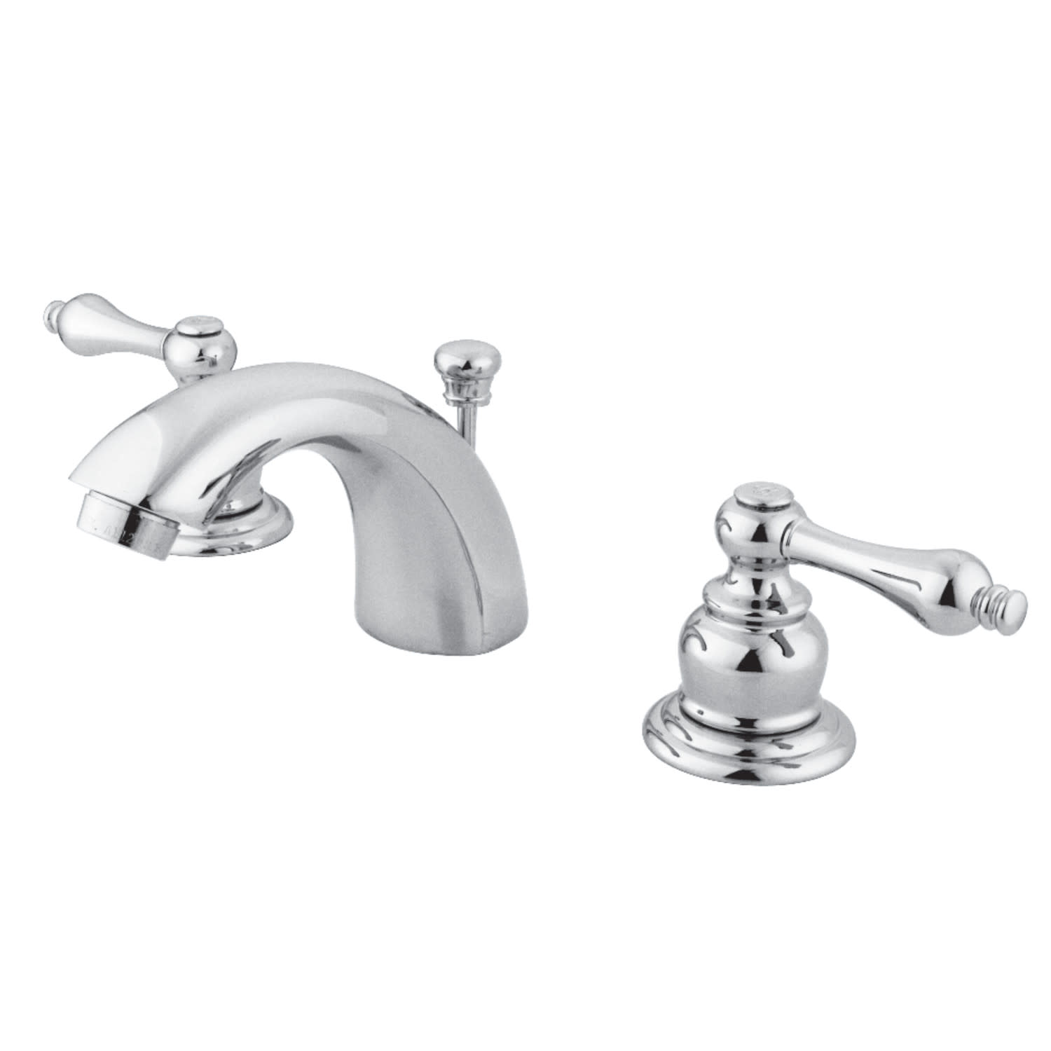 Photos - Tap Kingston Brass GKB94.AL Magellan 1.2 GPM Widespread Bathroom Faucet with Pop-Up Drain Assembly Polished Chrome Faucet Bathro