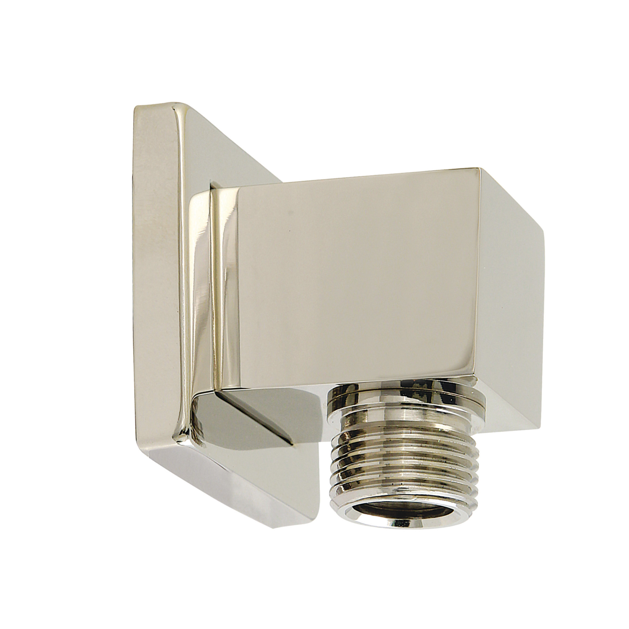 Kingston Brass K173ASQ Claremont Wall Mount Supply Elbow Polished Nickel Bath and Shower Accessories Shower Components Wall Supply Elbows