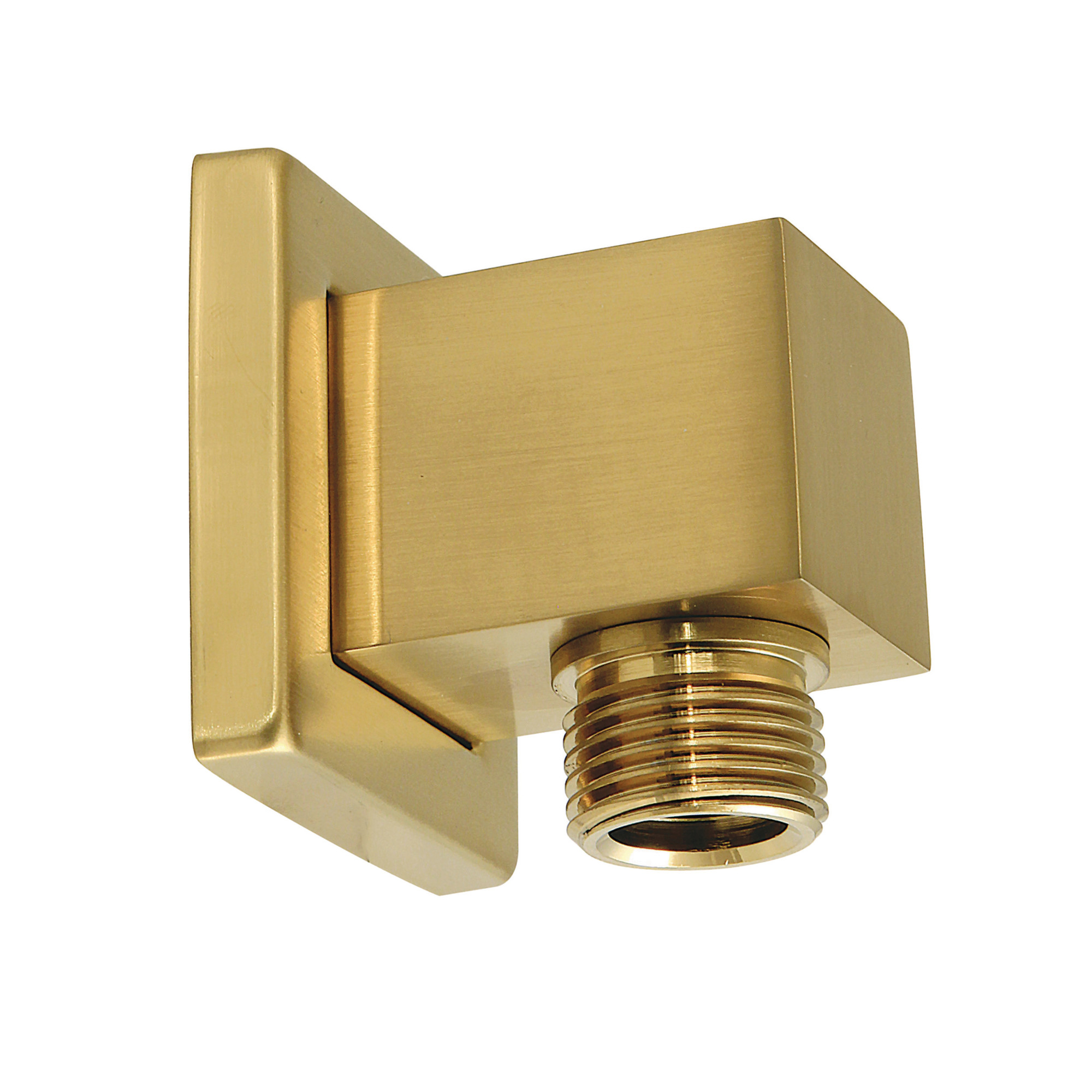 Kingston Brass K173ASQ Claremont Wall Mount Supply Elbow Brushed Brass Bath and Shower Accessories Shower Components Wall Supply Elbows