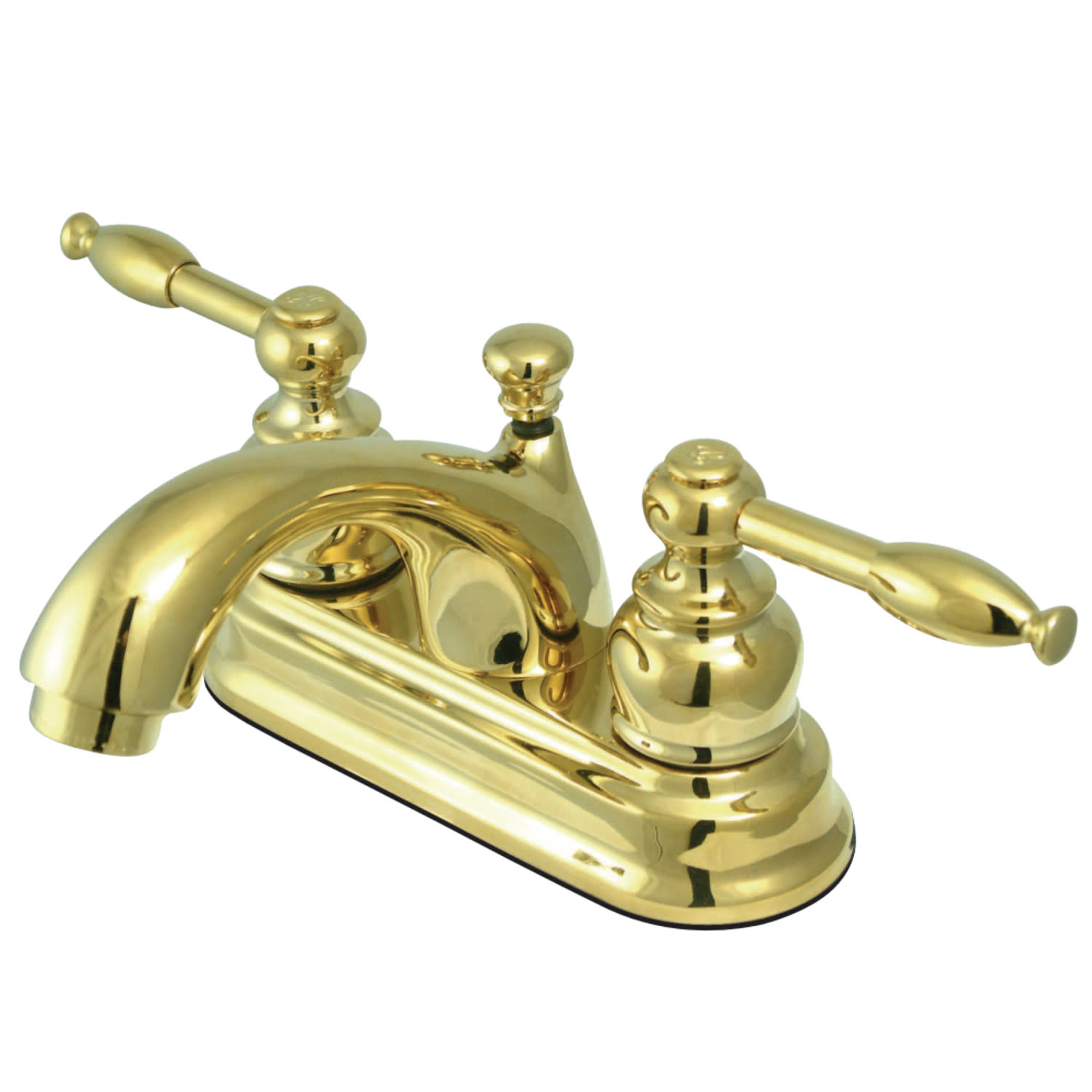 Photos - Tap Kingston Brass KB260.KL Knight 1.2 GPM Centerset Bathroom Faucet with Pop-Up Drain Assembly Polished Brass Faucet Bathroom S