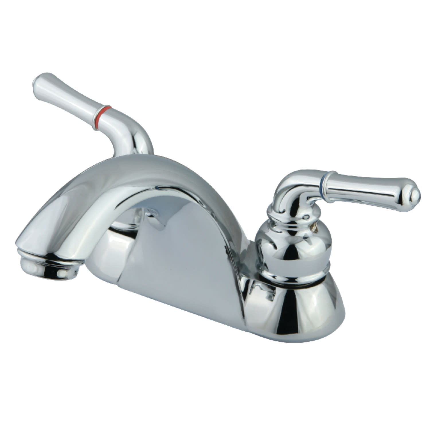 Photos - Tap Kingston Brass KB262.LP 1.2 GPM Centerset Bathroom Faucet Polished Chrome Faucet Bathroom Sink Faucets Double Handle KB2621L 
