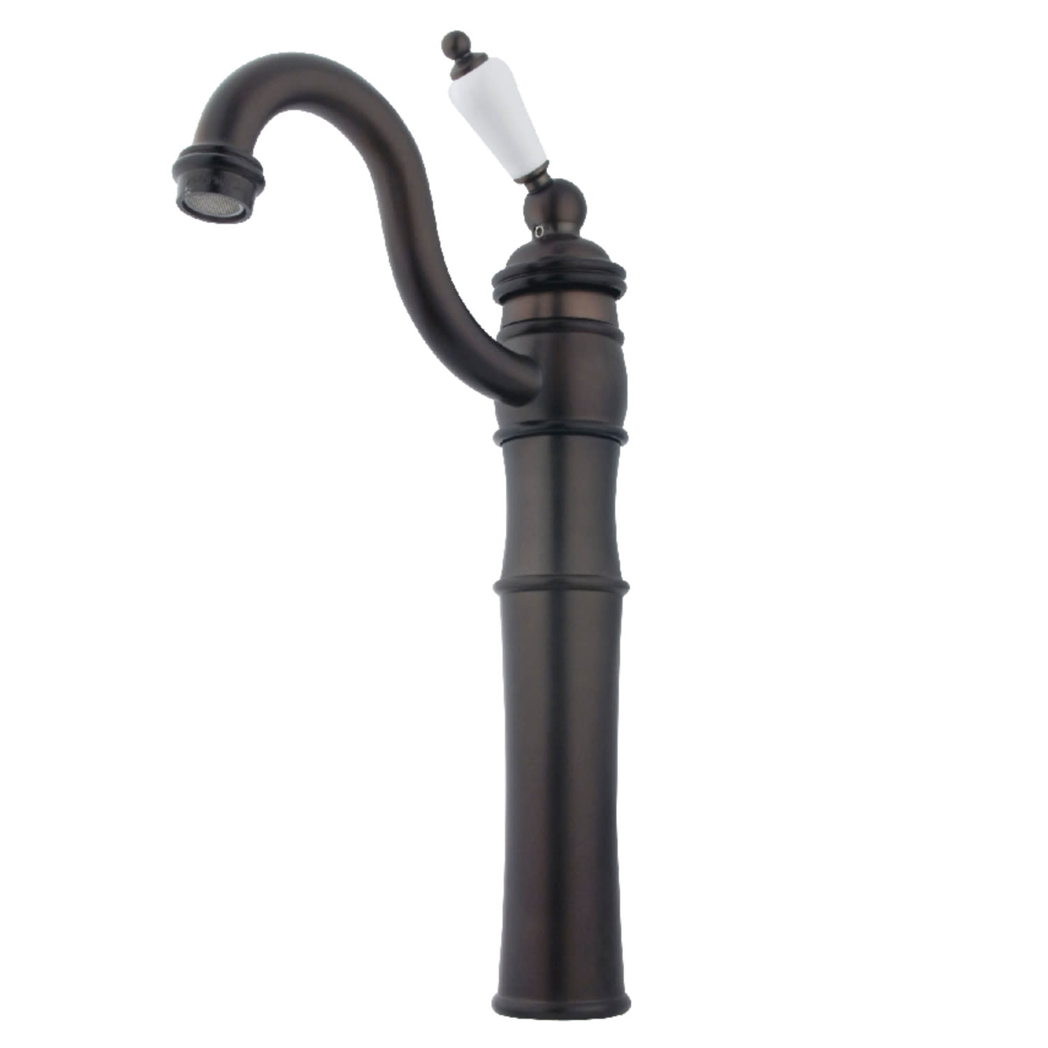 Kingston Brass KB342.PL Victorian 1.2 GPM Vessel Single Hole Bathroom Faucet Oil Rubbed Bronze Faucet Bathroom Sink Faucets Single Handle
