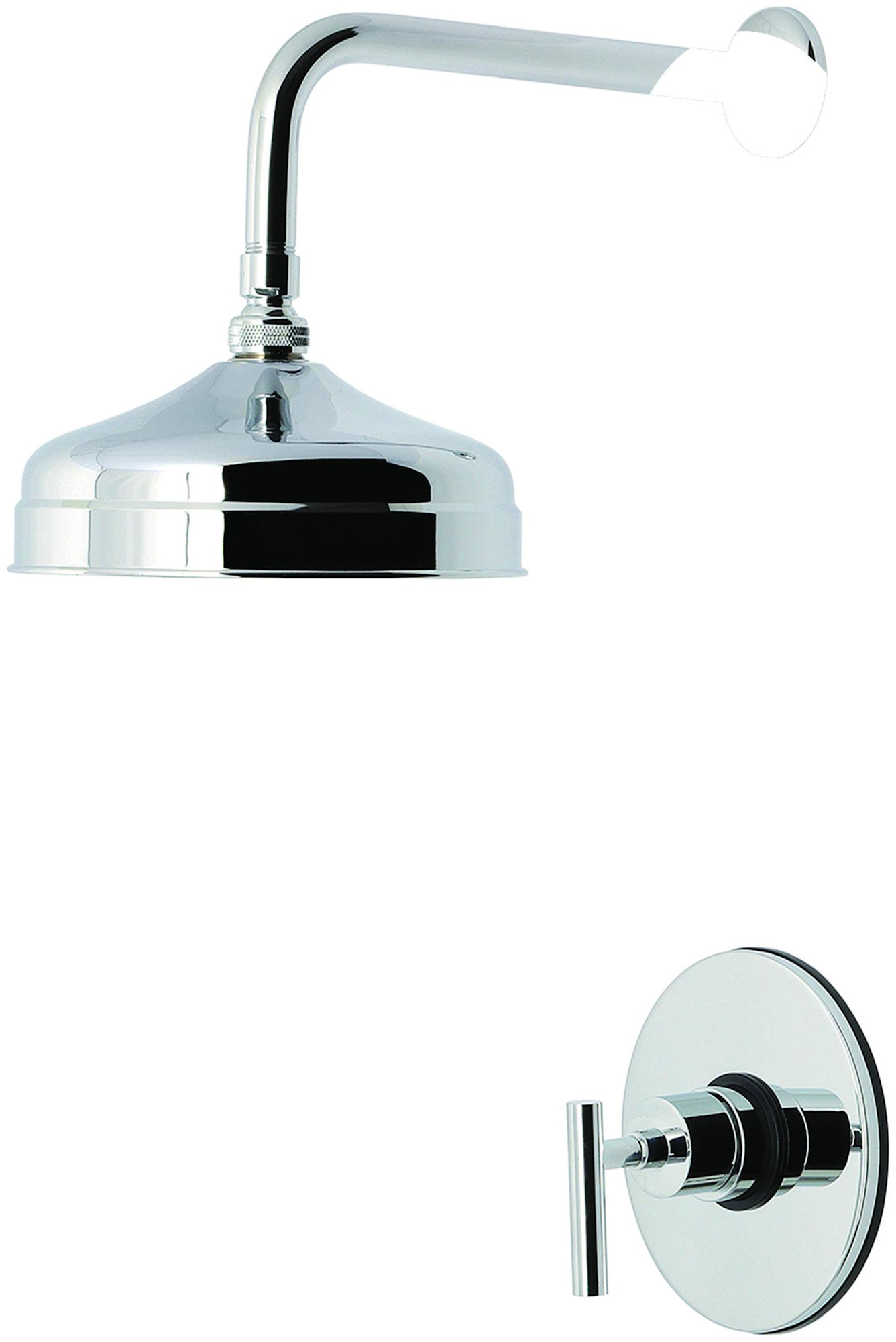 Kingston Brass KB633.CMLSO Manhattan Shower Only Trim Package with 1.8 GPM Single Function Shower Head Polished Chrome Showers Shower Only Pressure