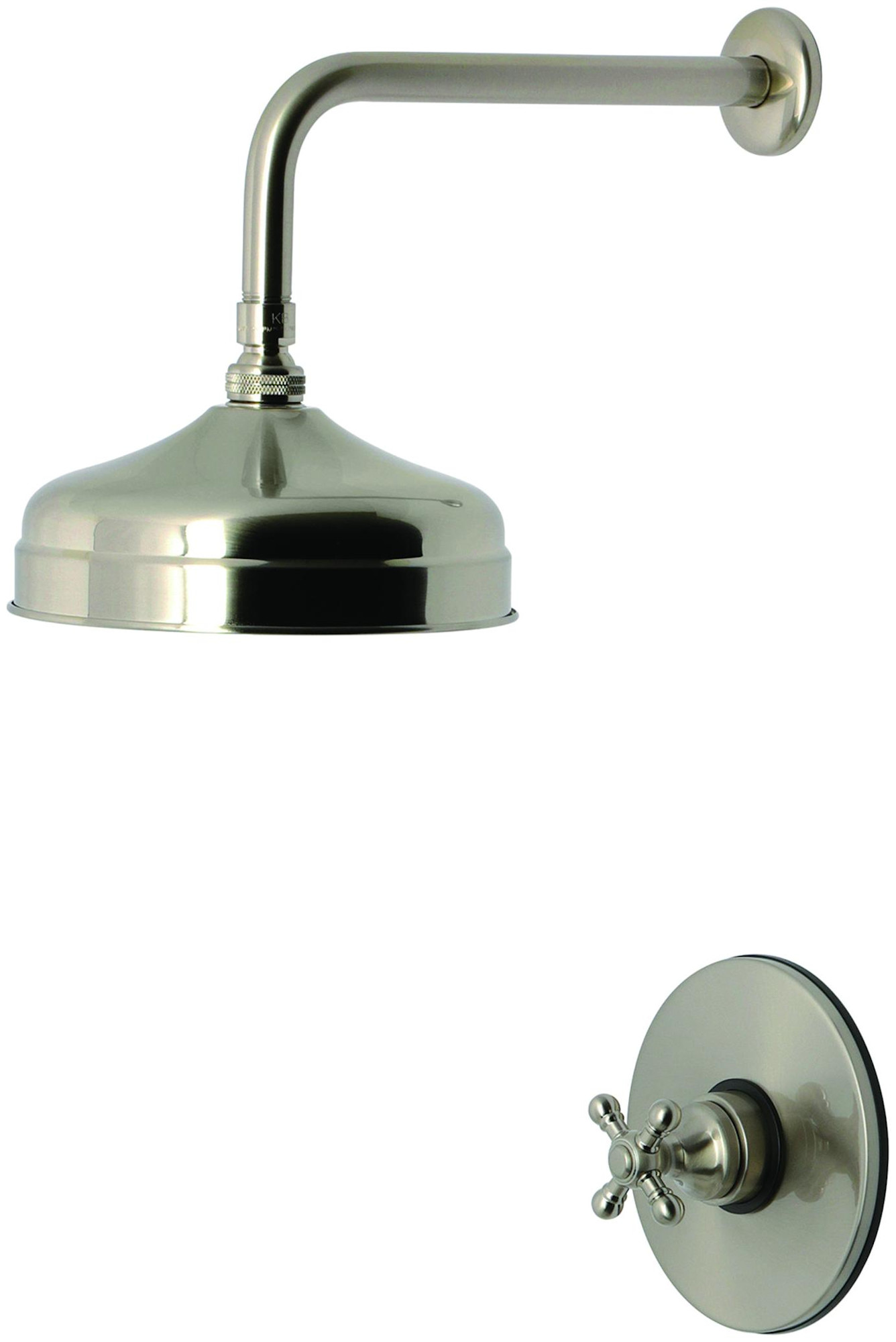 Kingston Brass KB633.BXSO Metropolitan Shower Only Trim Package with 1.8 GPM Single Function Shower Head Brushed Nickel Showers Shower Only Pressure
