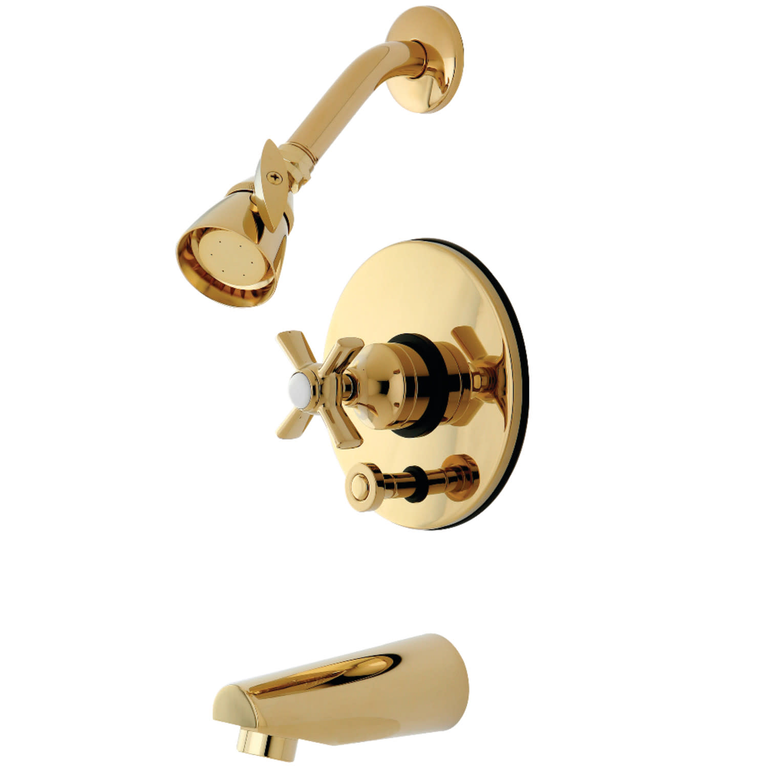 Photos - Shower System Kingston Brass KB869.0ZX Millennium Tub and Shower Trim Package with 1.8 GPM Single Function Shower Head Polished Brass Show 