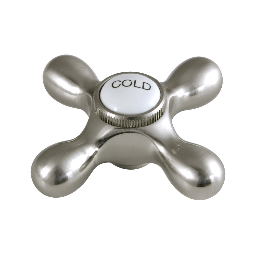 Photos - Tap Hidden Part Kingston Brass KBH179AXC Cold Metal Cross Handle 3/8" X 16PT Brushed Nickel Faucet Accessories and Parts Bathroom Sink Fauce 