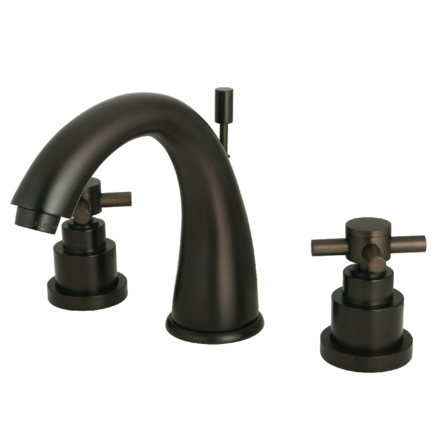 Photos - Tap Kingston Brass KS296.EX 1.2 GPM Widespread Bathroom Faucet with Pop-Up Drain Assembly Oil Rubbed Bronze Faucet Bathroom Sink 
