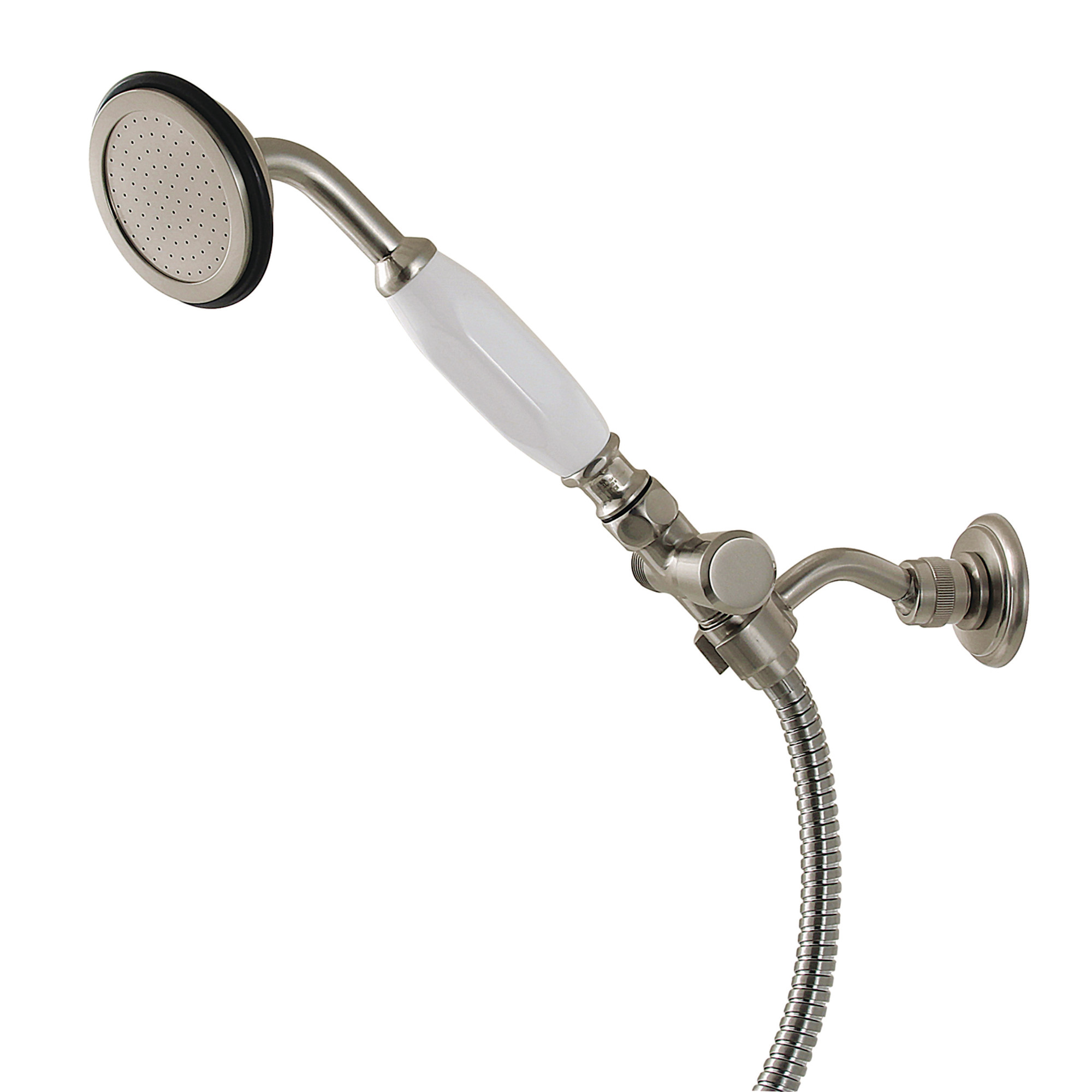 Photos - Shower System Kingston Brass KX1020.BD Vintage 1.8 GPM Single Function Hand Shower - Includes Hose Brushed Nickel Showers Hand Showers Sin 