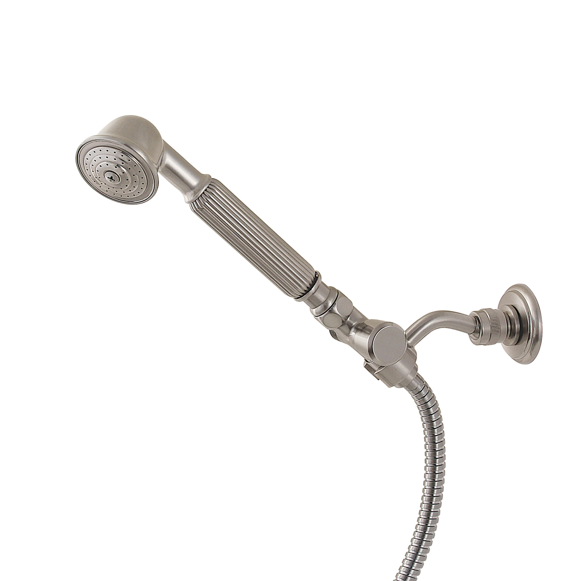 Photos - Shower System Kingston Brass KX107.BD Vintage 1.8 GPM Single Function Hand Shower - Includes Hose Brushed Nickel Showers Hand Showers Sing 