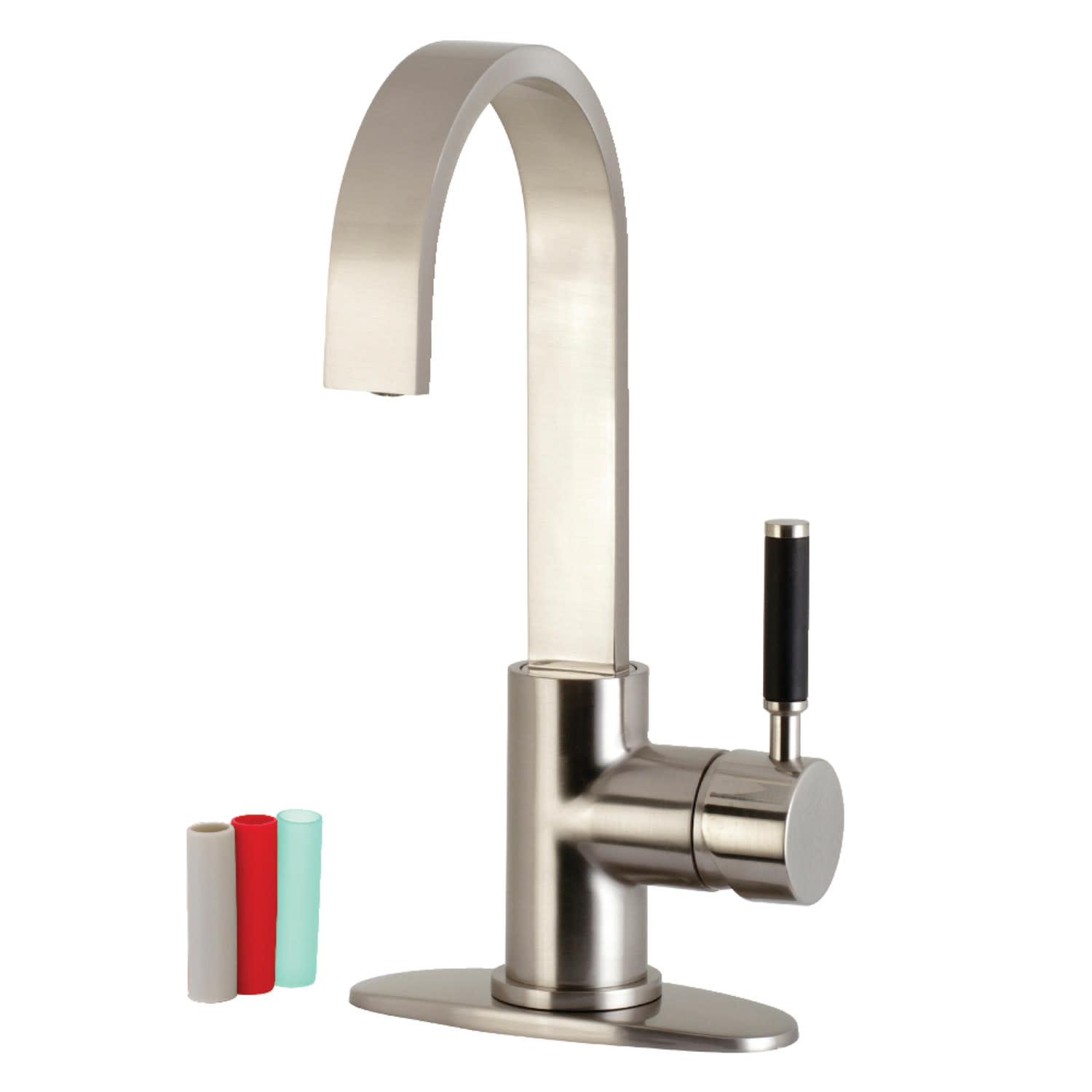 Photos - Tap Kingston Brass LS861.DKL Kaiser 1.75 GPM Single Hole Bar Faucet Brushed Nickel Faucet Bar Single Handle LS8618DKL 